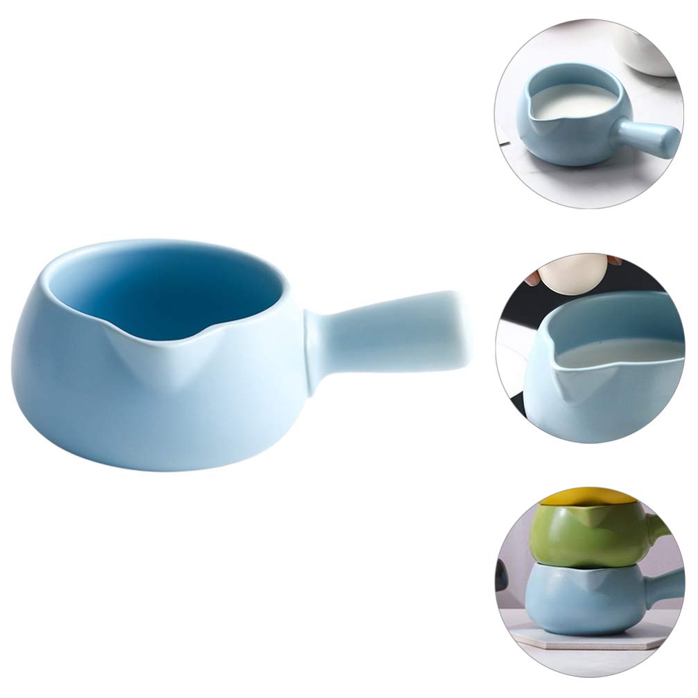 Premium Ceramic Milk Pan - Ceramic Noodle Pot, Soup Pot & Milk Heating Pot for Cooking, Serving & Reheating - Perfect for Stovetop, Microwave & Oven Use