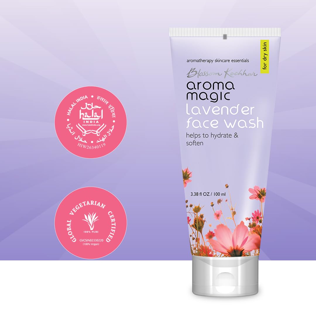 Aroma Magic Combo - Lavender Face Wash for Dry Skin & Cucumber Sunscreen Lotion SPF 30 (100ml x 2) | Hydrating Skincare Set for Daily Face Care & Sun Protection