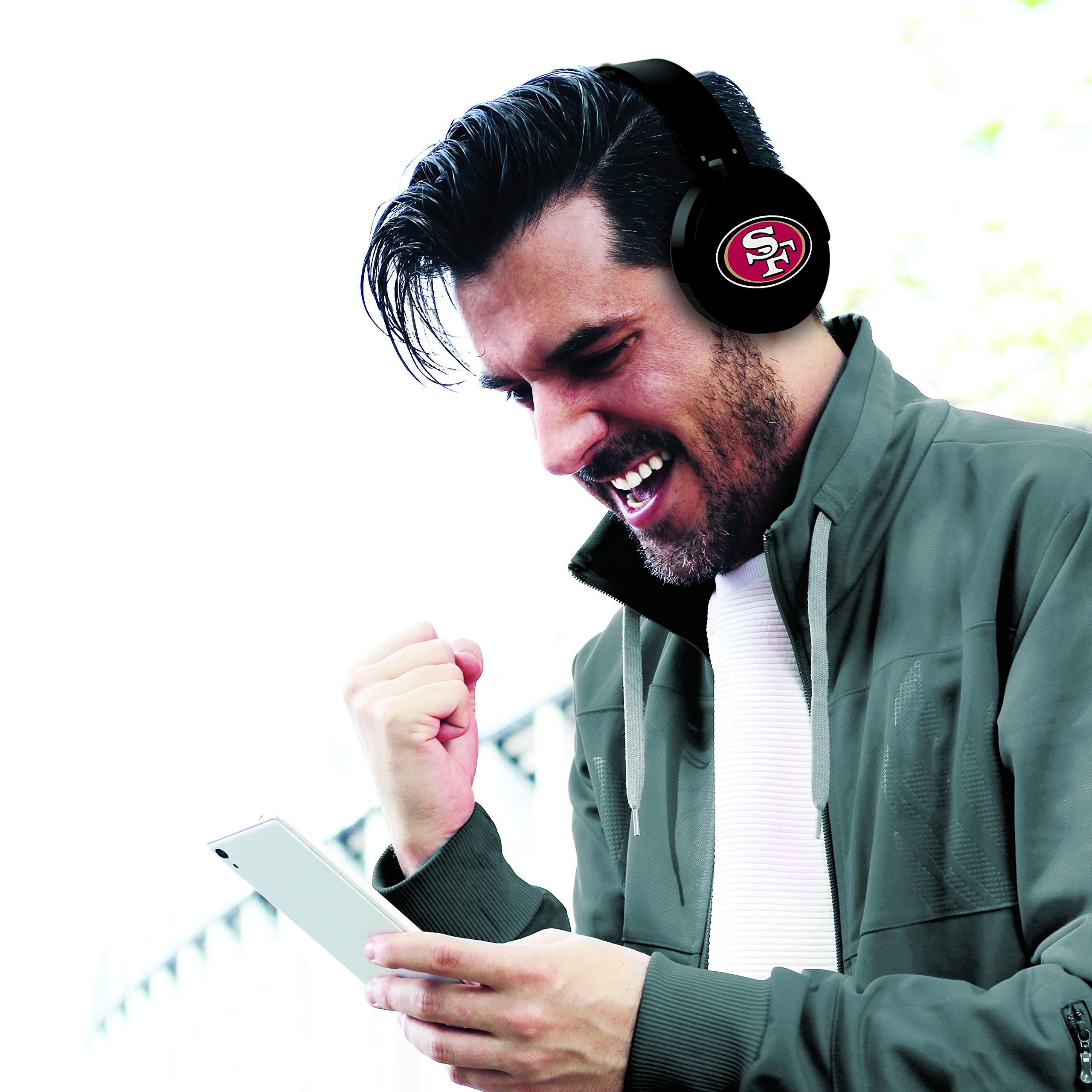 SOAR NFL Wireless Bluetooth Headphones - Noise Cancelling Over-Ear Headset with Mic for Football Fans, Sports & Gaming - Perfect for Game Day, Workouts & Travel