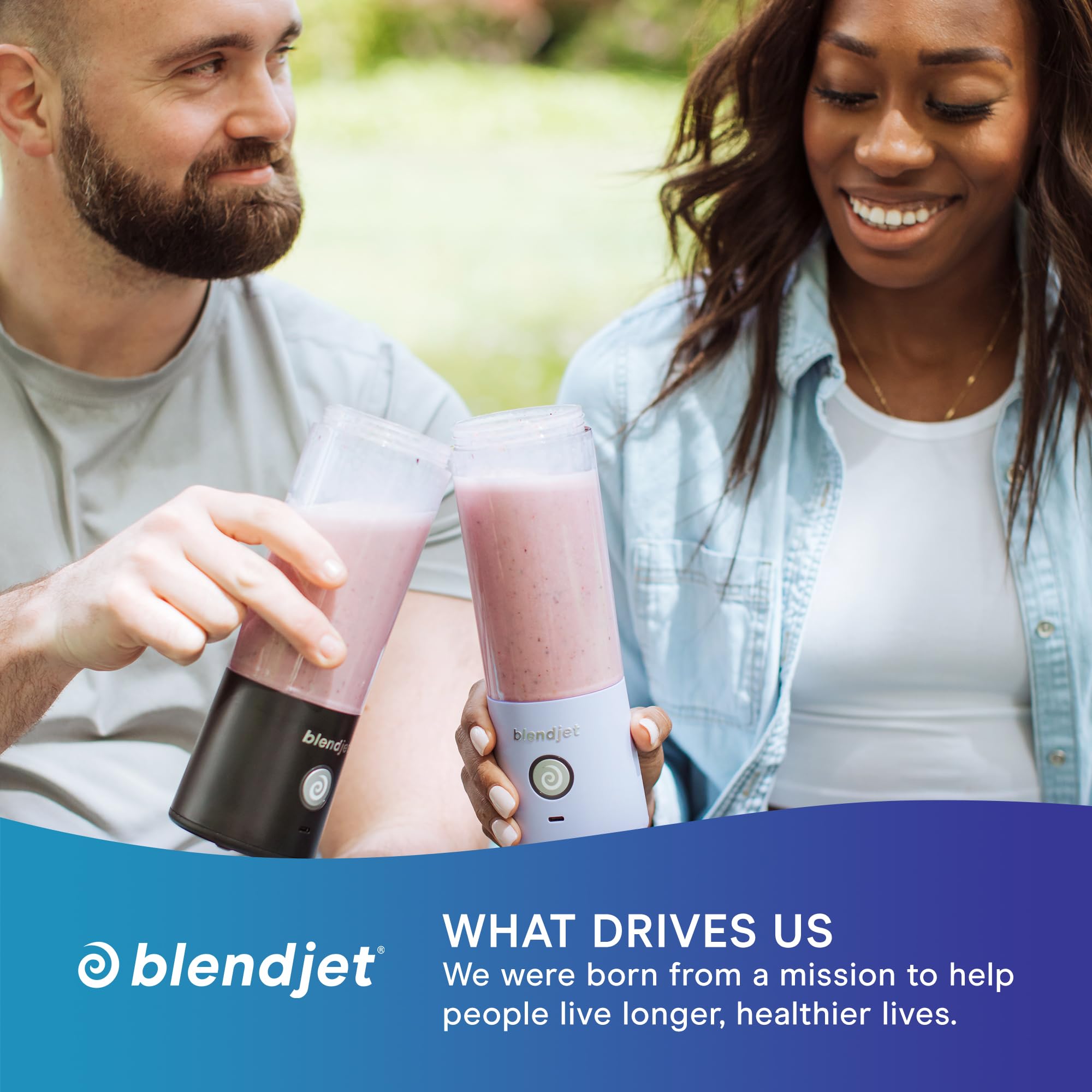 BlendJet 2 Portable Blender - 16oz USB-C Rechargeable Cordless Mini Blender for Smoothies, Protein Shakes & Meal Prep | Self-Cleaning with Stainless Steel Blade | Perfect for Travel, Gym & Office (Urban Camo)