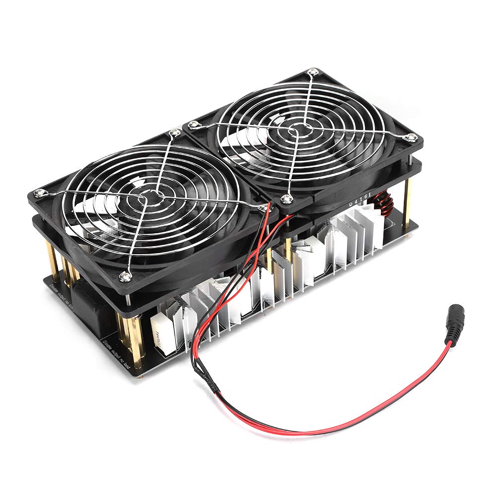 2500W ZVS Induction Heater PCB Board Module - 12-48V High Frequency DIY Induction Heating Machine with Flyback Driver & Crucible Pipe for Metal Melting, Jewelry Making and Industrial Heating Applications