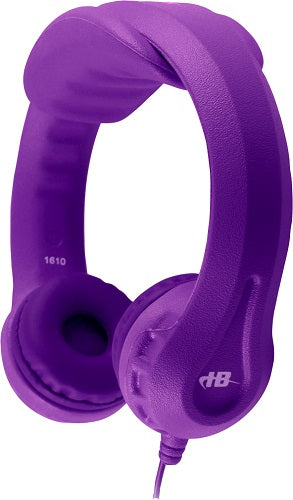 HamiltonBuhl Flex Phones Single Construction Foam Headphones for Kids - 5 Vibrant Colors, Multi-Pack Options - Perfect for School, Travel & Online Learning