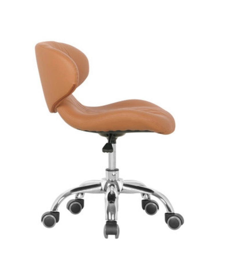 Hugo Technician Stool - Adjustable Rolling Work Stool with Backrest for Mechanics, Labs & Workshops | Ergonomic Shop Stool for Garage, Industrial & Office Use