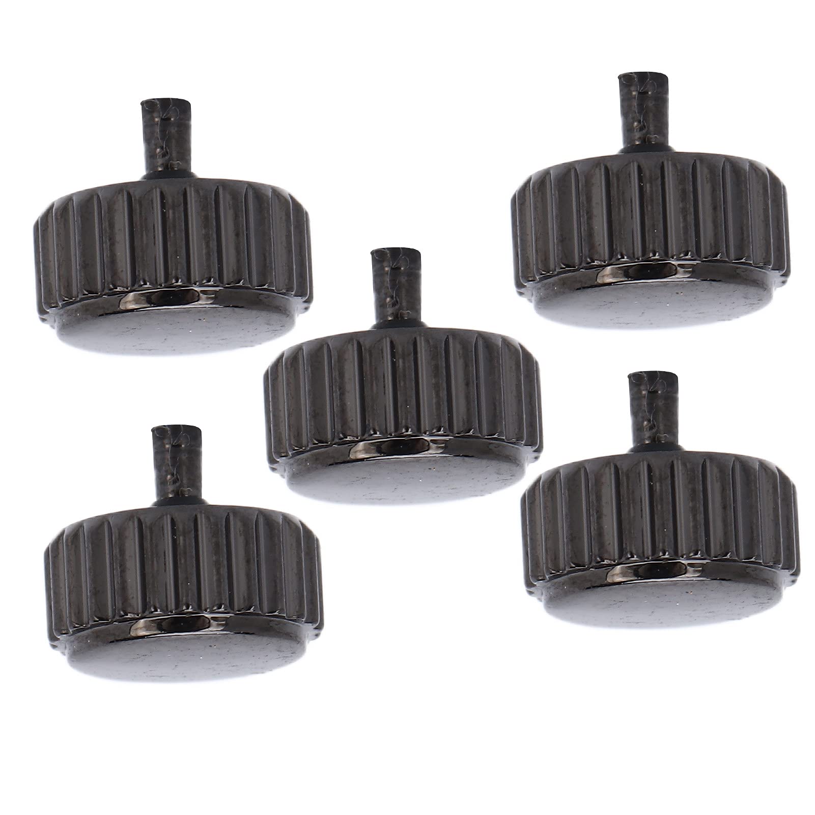 Shanrya 5pcs Watch Crown Parts for Watch Repair - 6mm Long Hole - DIY Watchmakers & Repair Kits