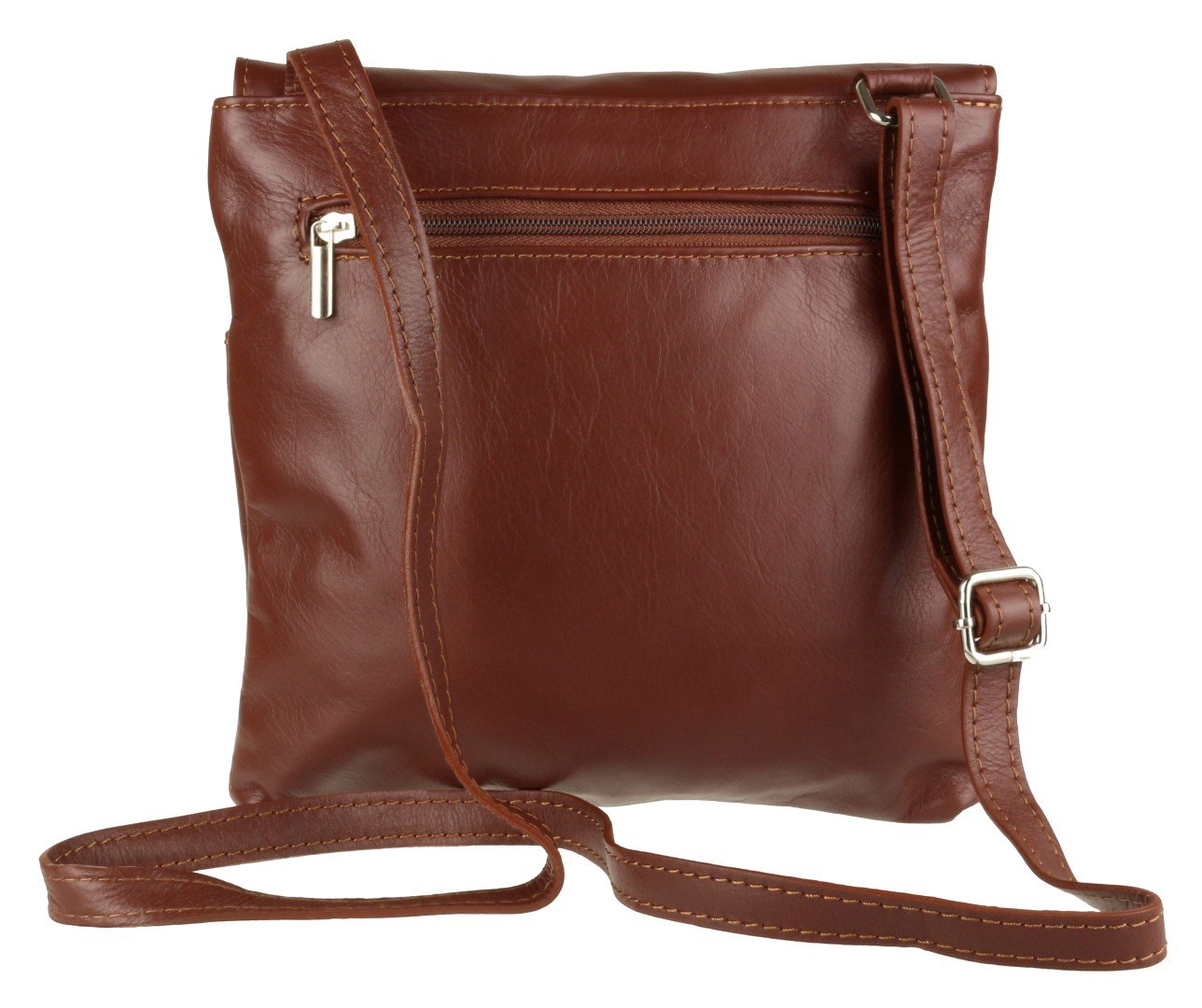 Stylish Italian Genuine Leather Crossbody Bag for Women with Double Pockets - Perfect for Work, Travel & Everyday Use