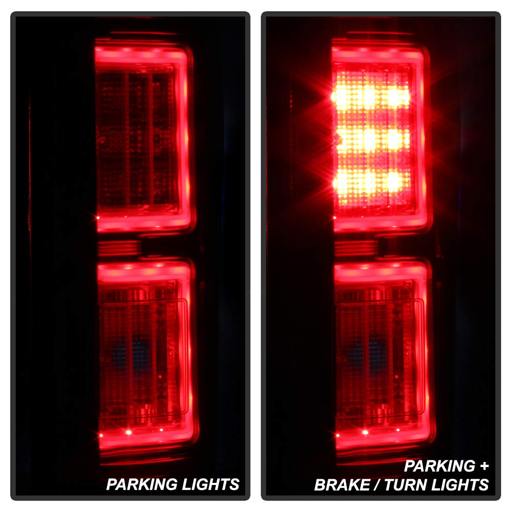 ACANII LED Tail Lights for 2018-2020 Ford F150 Pickup Truck - Red Clear Brake Lamps Set (Driver & Passenger Side) - Enhanced Visibility & Style for Night Driving & Off-Road Adventures