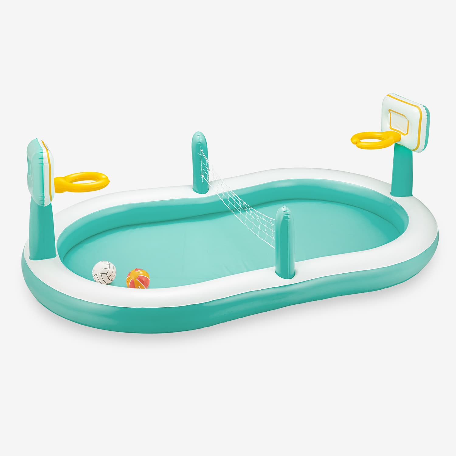 Funsicle Sports Arena Pool - Inflatable Water Play Center for Kids & Adults - Perfect for Backyard, Beach, and Summer Outdoor Fun