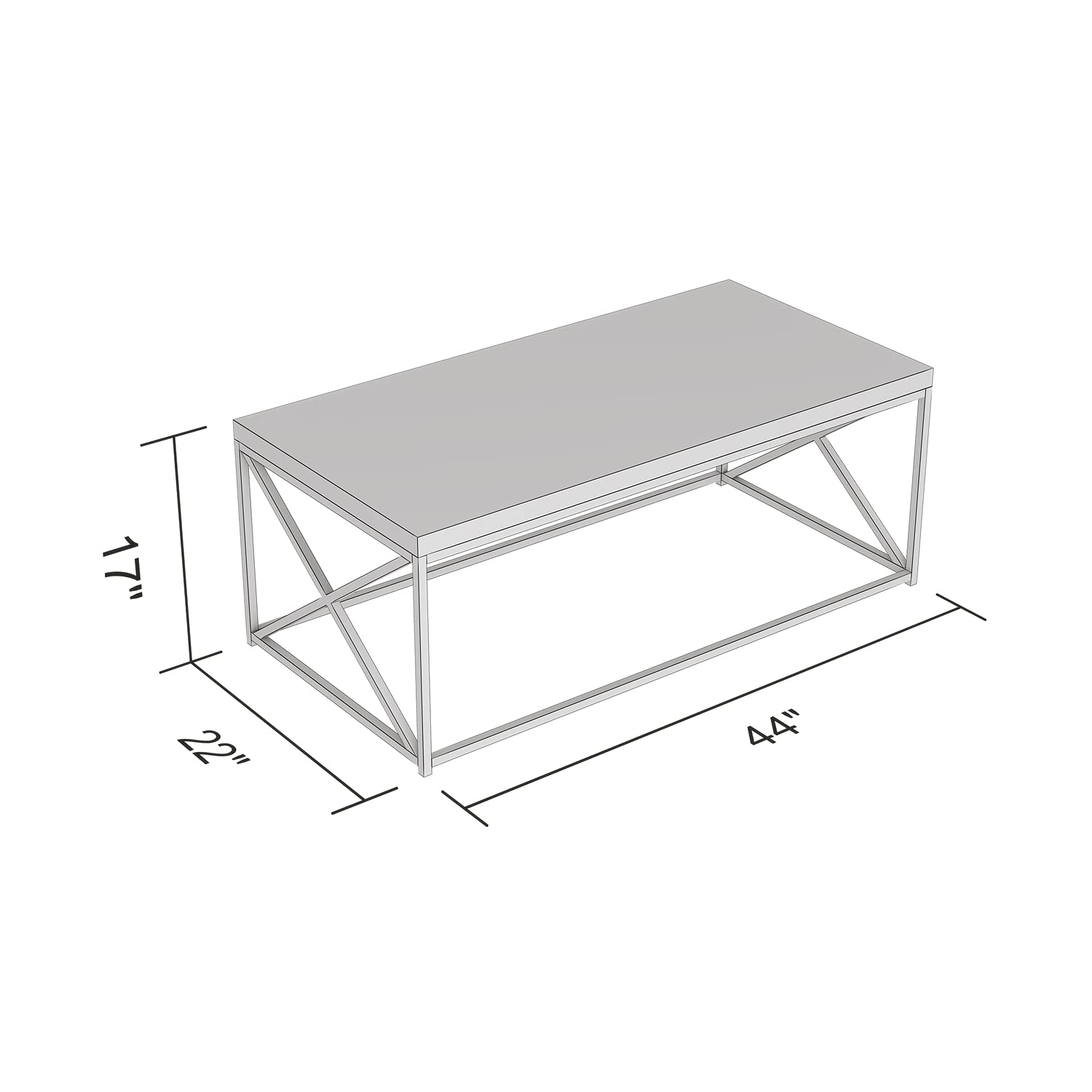 Safdie & Co. Modern Marble Coffee Table - Luxury Living Room Furniture for Home Decor & Interior Design | Perfect for Small Spaces, Apartments & Office Reception Areas