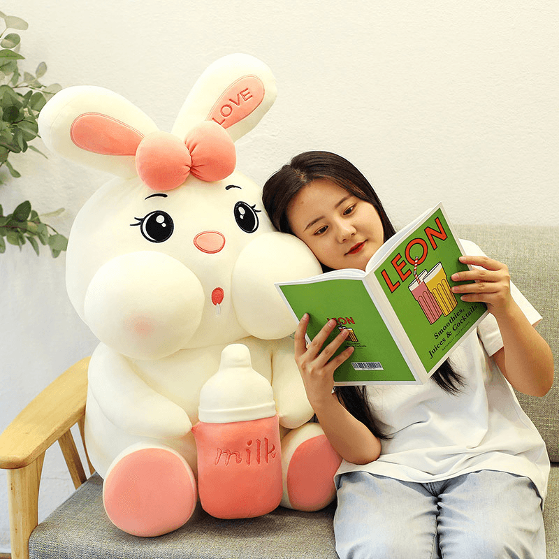 Giant Stuffed Bunny Plush Toy - Extra Large Soft Huggable Rabbit for Kids & Adults - Perfect for Cuddling, Nursery Decor, and Gift Giving
