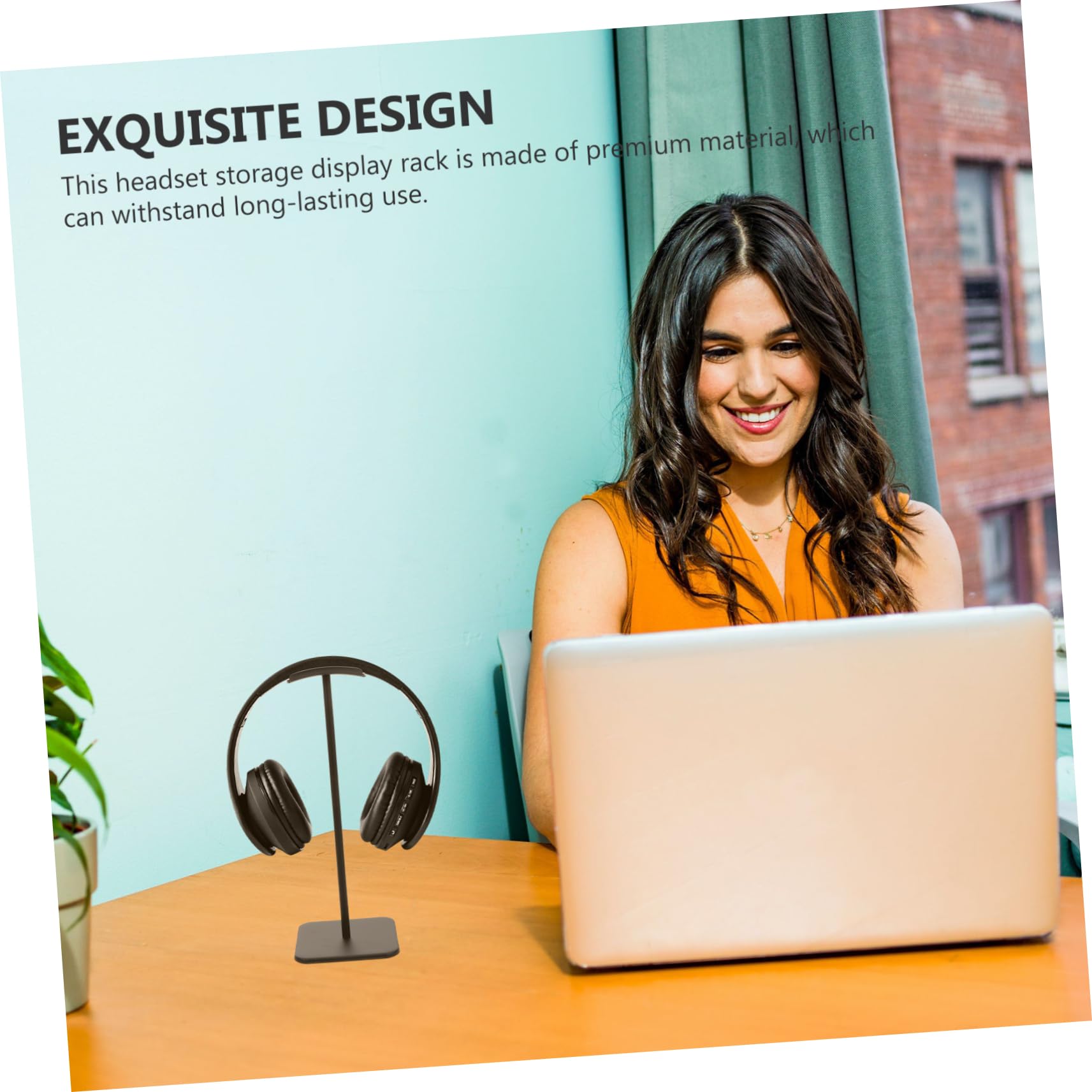 BIUDECO Gaming Headphone Stand - Adjustable Headset Holder with Smooth Finish for Desk Organization | Perfect for Gamers, Streamers & Home Office Use