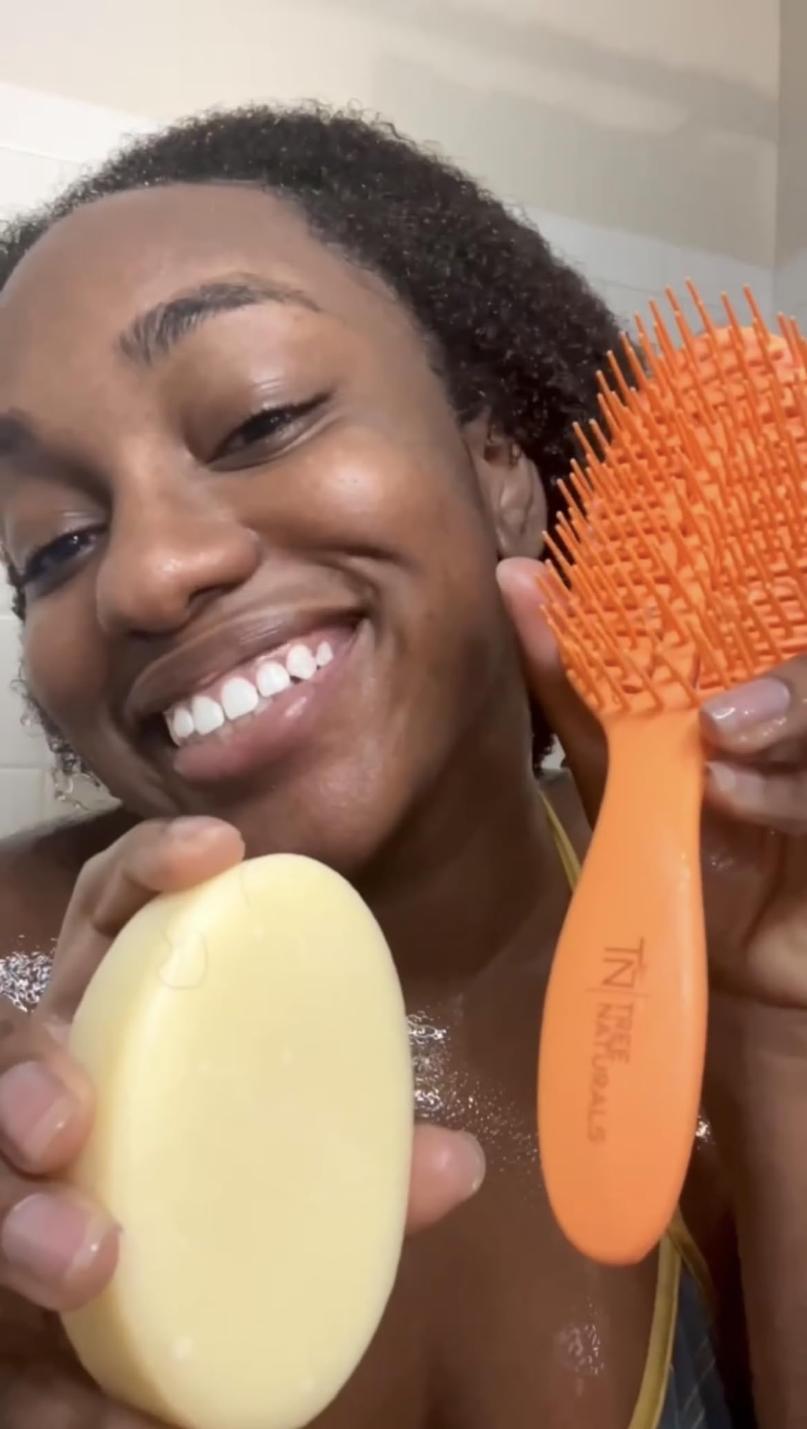 Green Tea & Coconut Conditioner Bar for Curly Hair – Sulfate-Free Vegan Solid Conditioner (4 oz) – Moisturizing & Detangling for Coily & Kinky Hair – Plastic-Free, Travel-Friendly Hair Care – Perfect for Natural Hair Care Routine & Eco-Friendly Travel