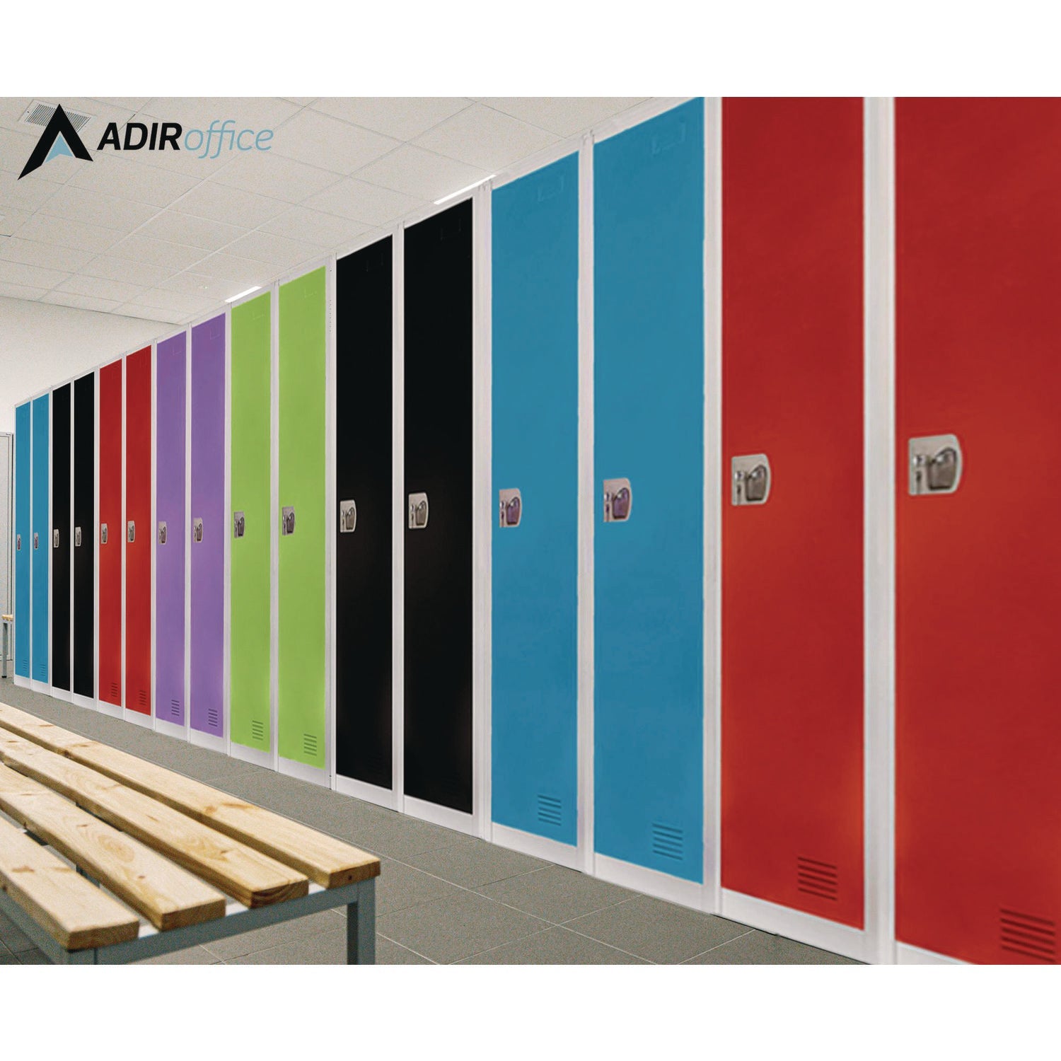 Steel Storage Locker with 1 Compartment - 12x12x72 Inches, Green - Heavy Duty Metal Locker for Office, School, Gym & Warehouse Organization