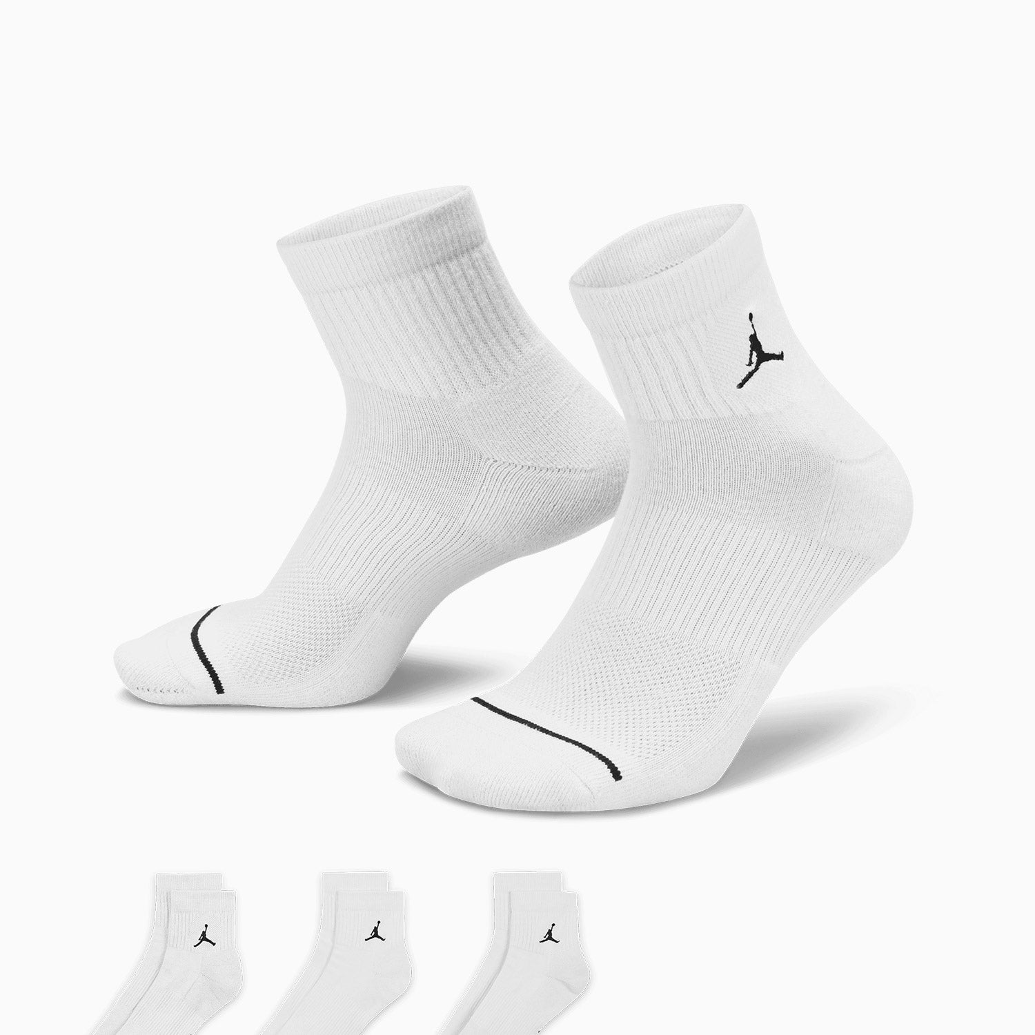 Jordan Everyday Ankle Socks 3-Pack - Comfortable Athletic Socks for Men & Women - Perfect for Running, Basketball, Gym Workouts & Casual Wear