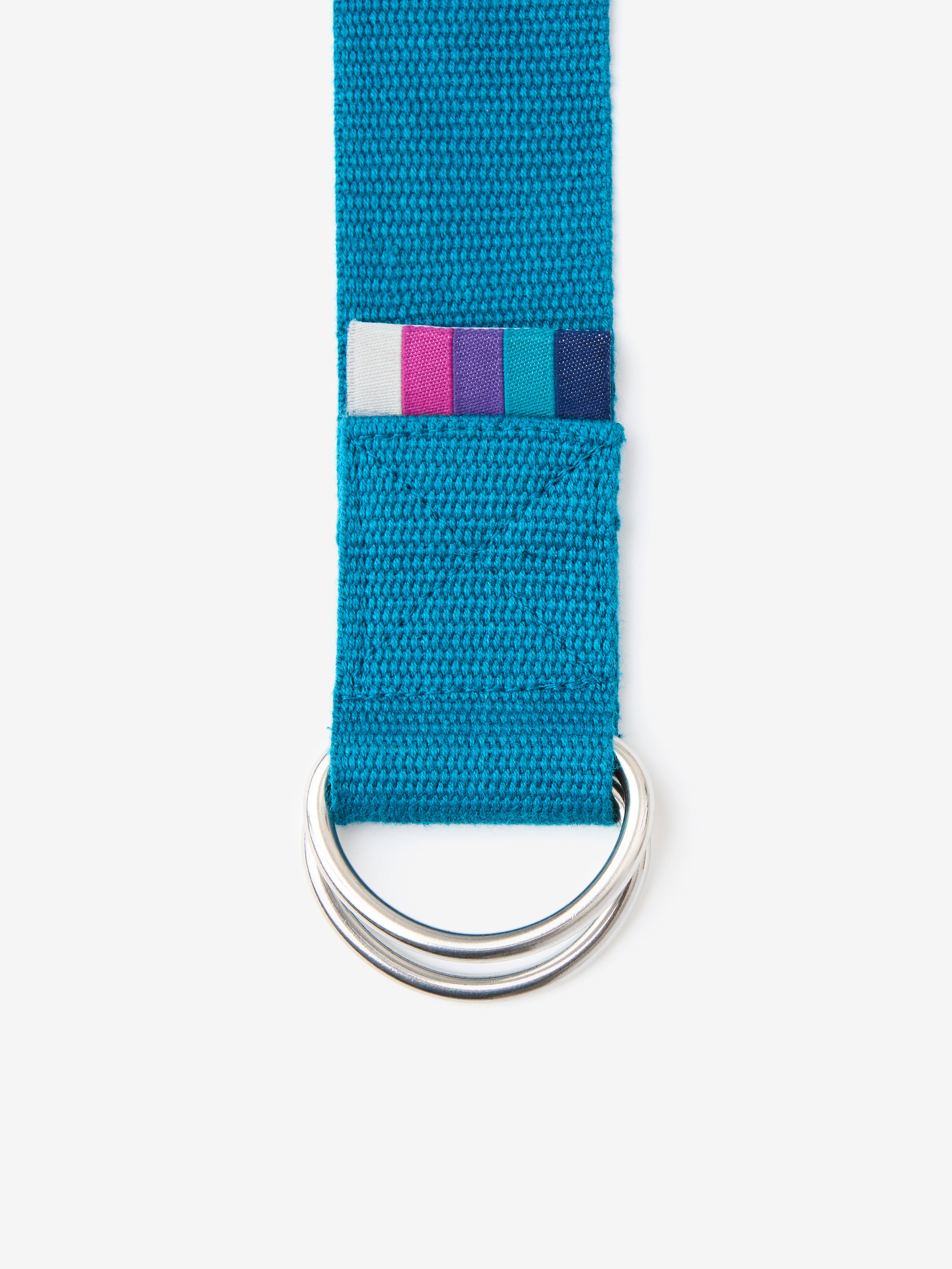 Organic Cotton D-Ring Yoga Belt for Stretching & Flexibility | Premium Yoga Accessory for Home & Studio Practice | Eco-Friendly & Comfortable