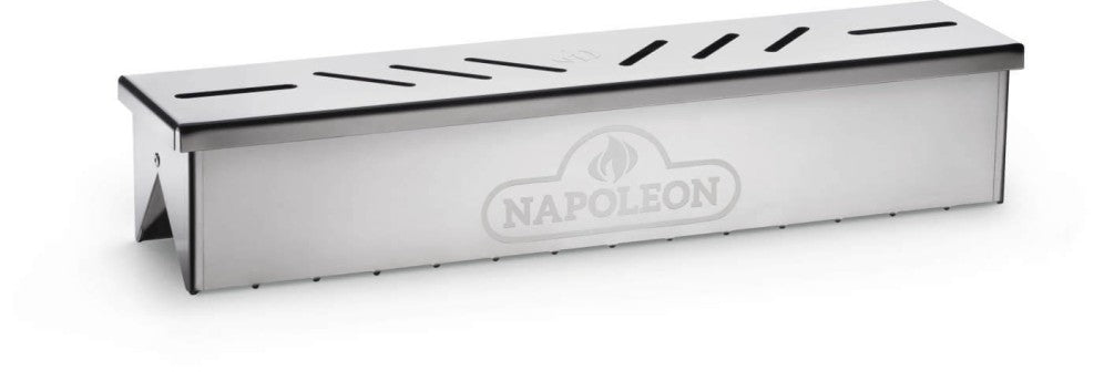 Napoleon 67013 Stainless Steel Smoker Box for Grills & BBQs – Perfect for Wood Chips, Smoking Meats & Enhancing Flavor on Gas Grills, Outdoor Cooking & Backyard Parties