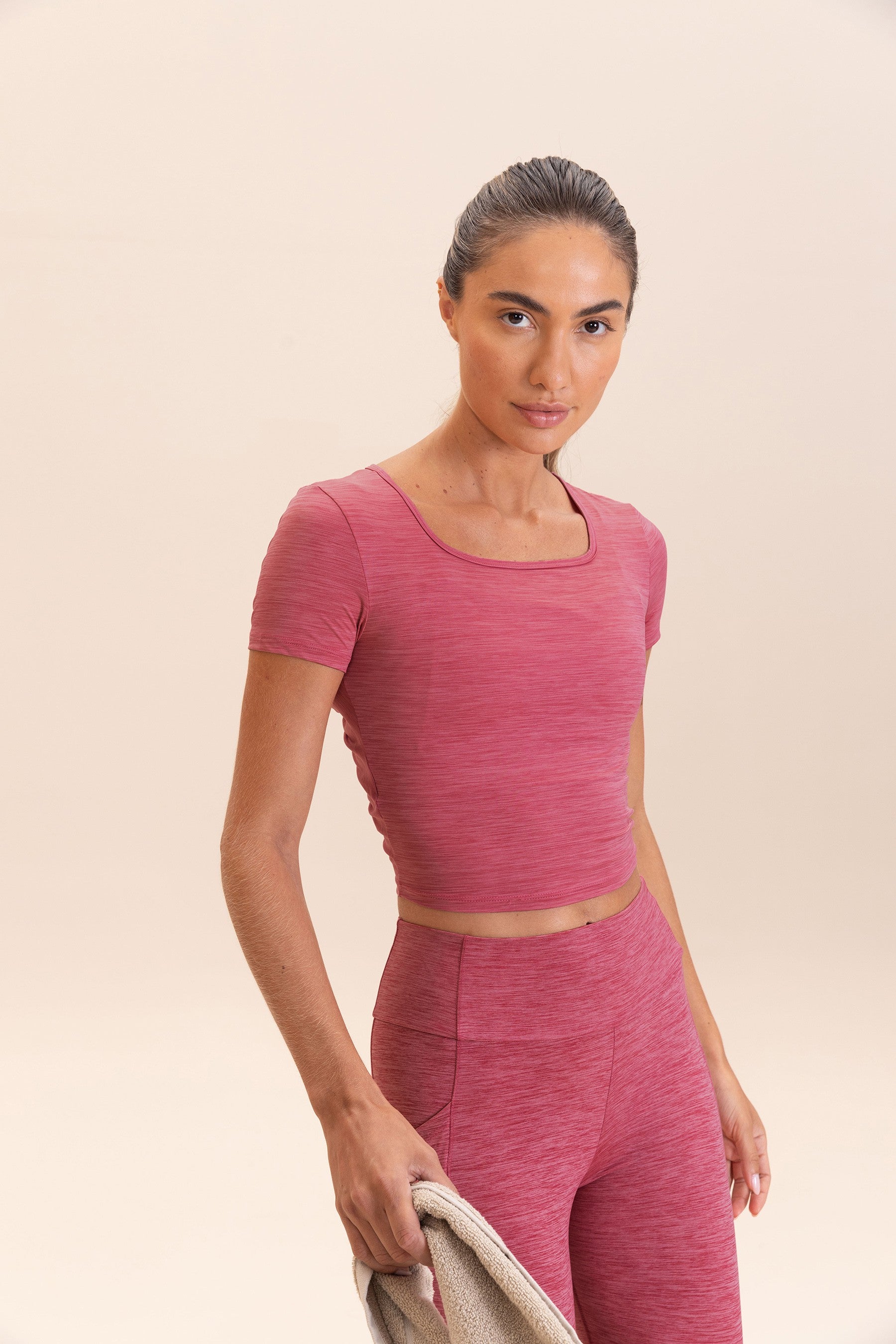 Aero Back Melange Top for Women - Soft Breathable Casual Shirt - Perfect for Work, Travel & Everyday Wear