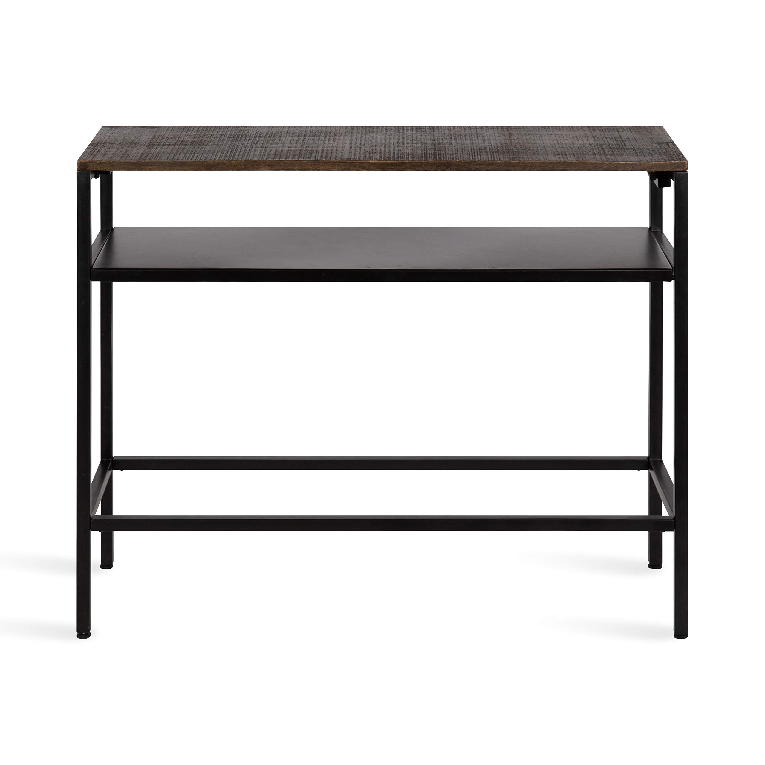 Kate & Laurel Westbrook Farmhouse Console Table - 36x12x30 Inches, Rustic Brown, Modern Narrow Entryway Table with Storage & Display | Perfect for Hallway, Living Room & Small Spaces