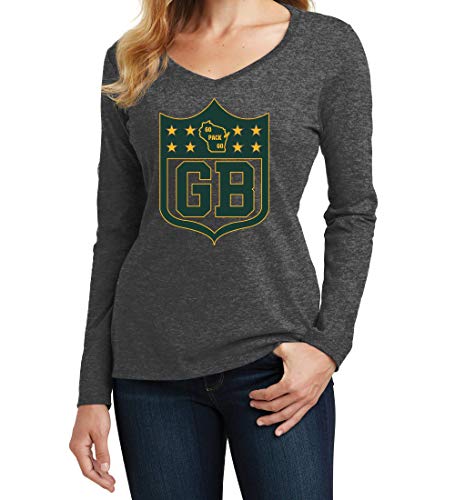 Green Bay Packers Women's Long Sleeve T-Shirt - Official NFL Team Apparel for Women - Perfect for Game Day, Tailgating & Casual Wear