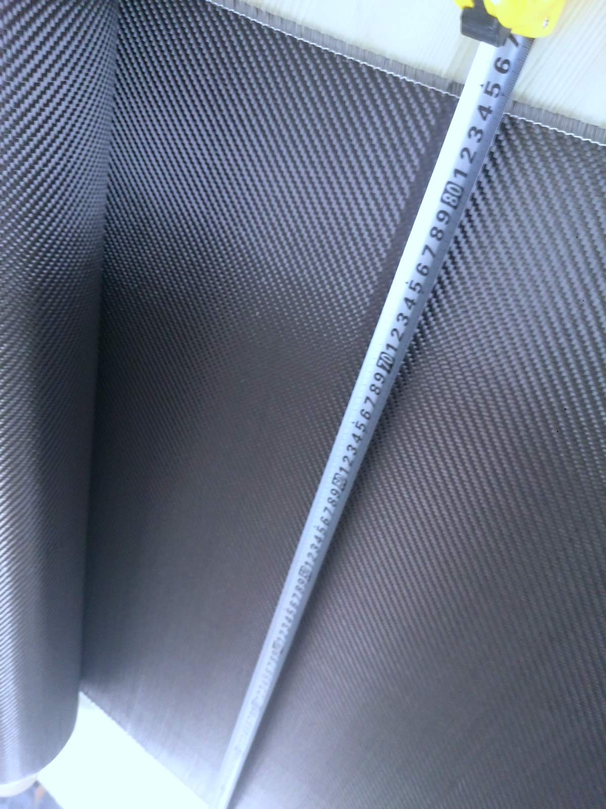 Premium 3K 240gsm 2x2 Twill Real Carbon Fiber Fabric - 50cm/80cm Width with Honeycomb Hybrid Carbon Kevlar Weave (Honeycomb Pattern, 80cm Width, 3m Length) - Ideal for Automotive Parts, DIY Projects, Aerospace Applications & High-Performance Equipment Reinforcement