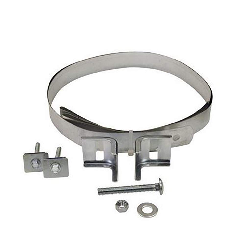 4906029 Galvanized Steel Water Heater Restraining Safety Strap for 80 Gallon Tanks - Earthquake Proof & Secures Water Heaters in Homes, Basements & Garages