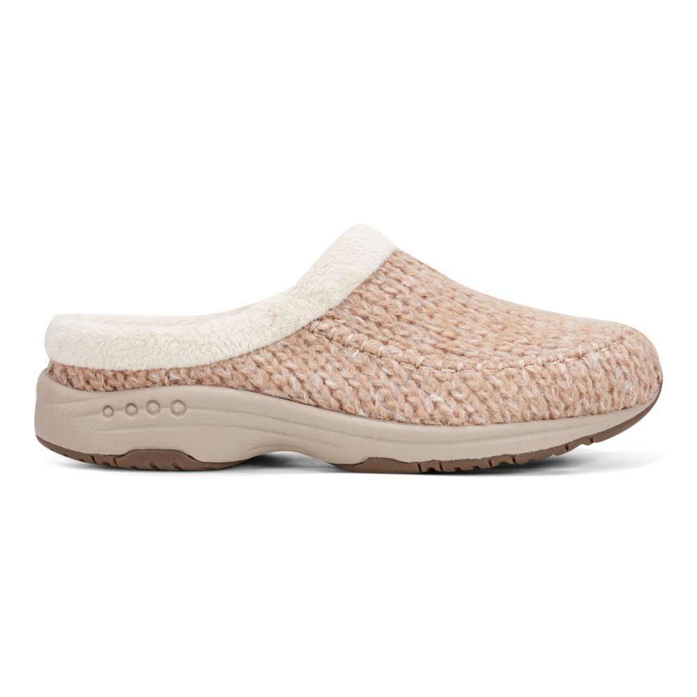Easy Spirit Women's Travelfur2 Comfortable Slip-On Loafers in Nude - Perfect for Travel, Work & Everyday Wear