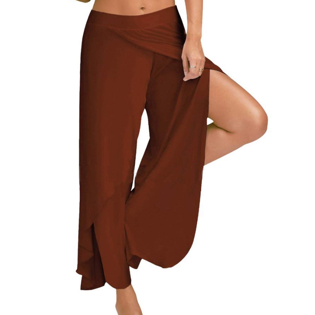 AIWEIJIA Women's Summer Yoga Pants - High Waist Wide Leg Loose Harem Joggers for Workout & Lounge | Comfortable Stretchy Casual Pants for Yoga, Running, Travel & Home Wear
