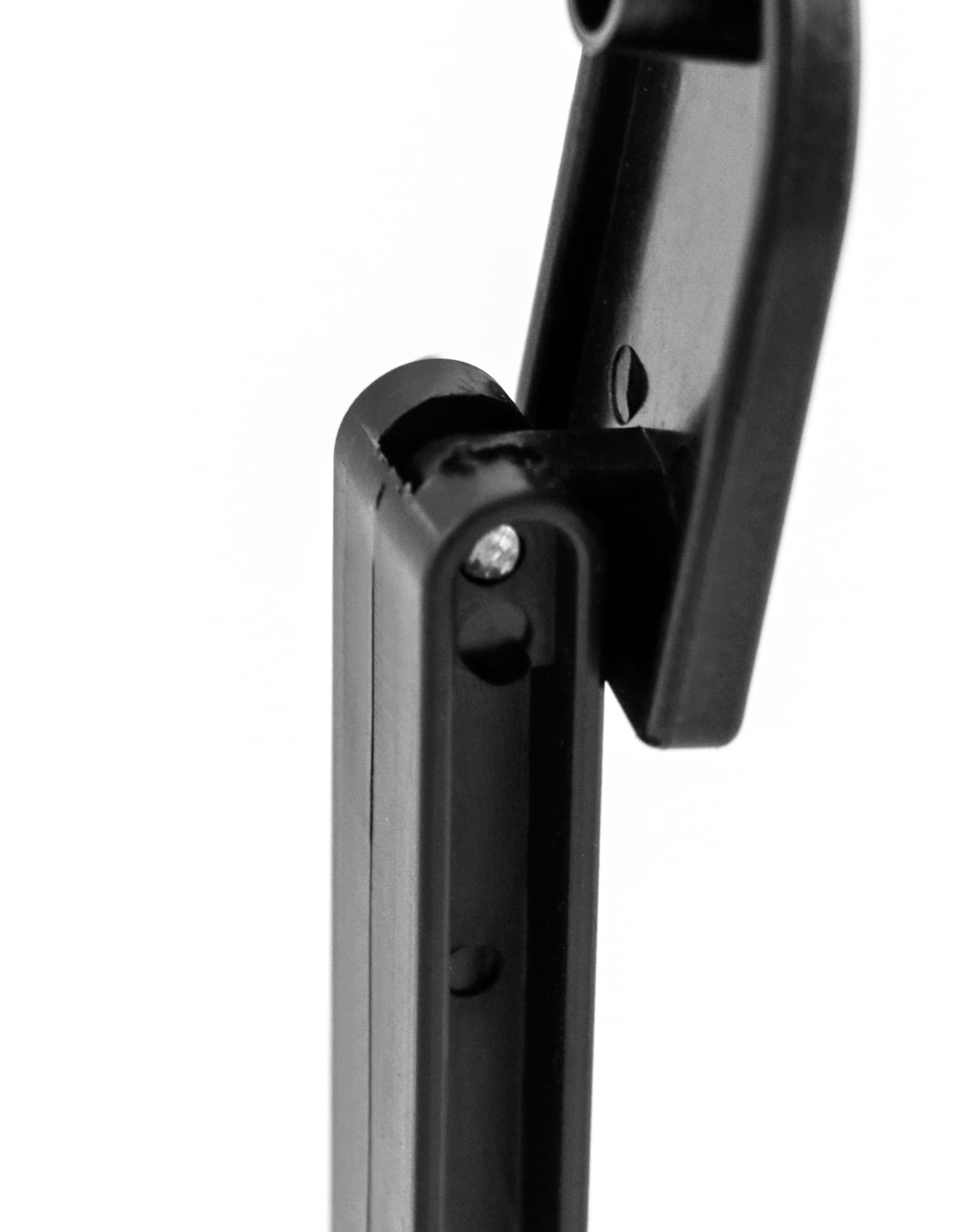 QWORK 2-Pack Black Paper Memo Holder with Safety Cap & Base - Receipt Invoice Bill Fork Spike Stick for Office, Restaurant, Retail Store Organization