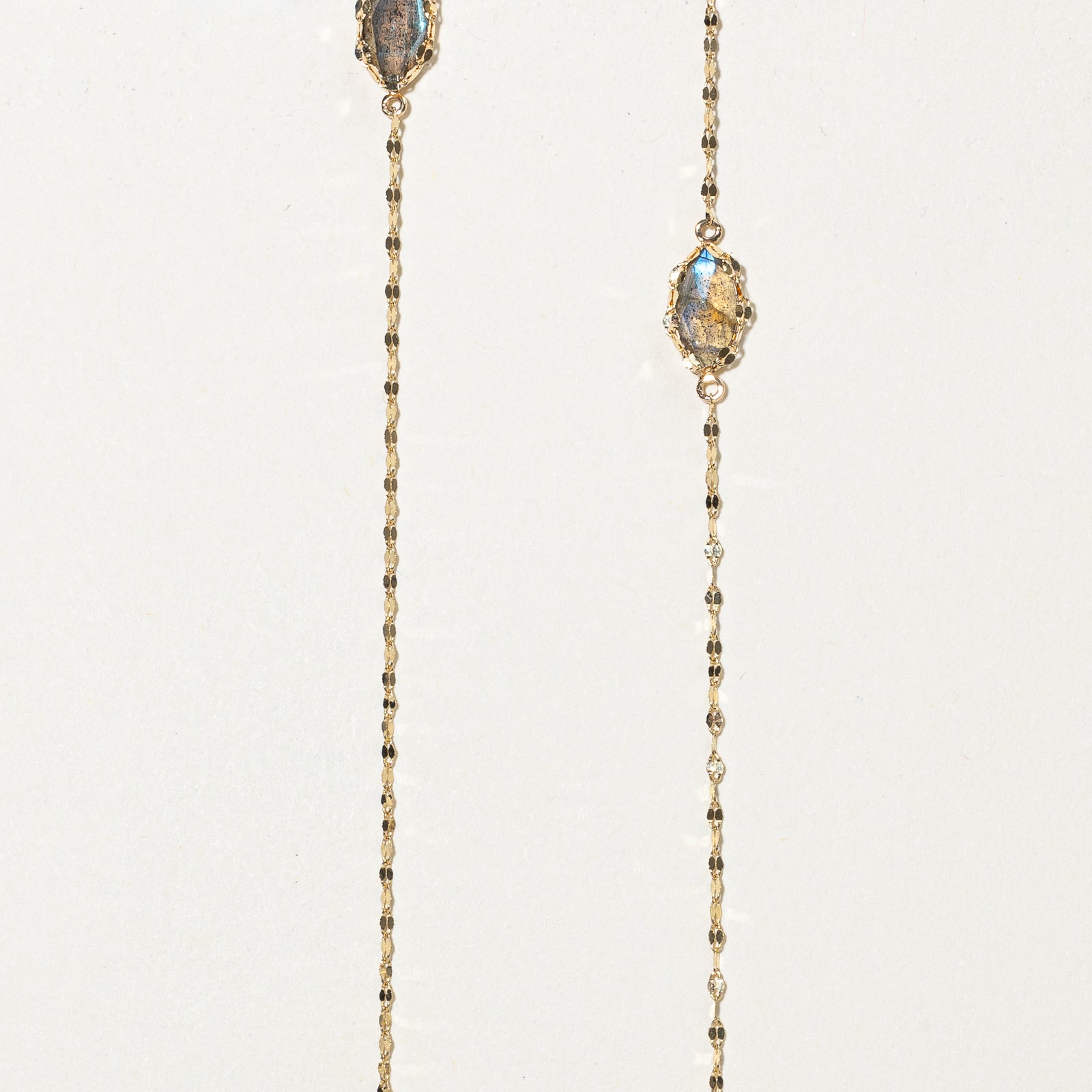 Marquise Labradorite Necklace - 6.00 Carat Total Weight - 21 Inch Sterling Silver Chain - Elegant Jewelry for Women - Perfect for Weddings, Parties & Special Occasions