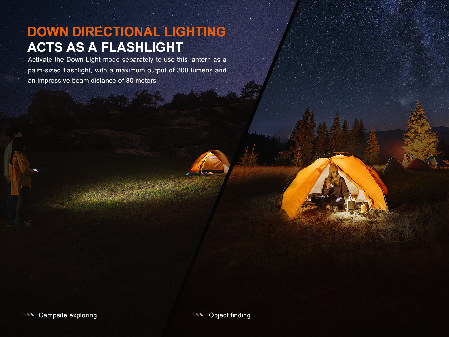 Fenix CL22R Rechargeable LED Camping Lantern - 500 Lumens, Waterproof, Portable Outdoor Light for Hiking, Backpacking & Emergency Use