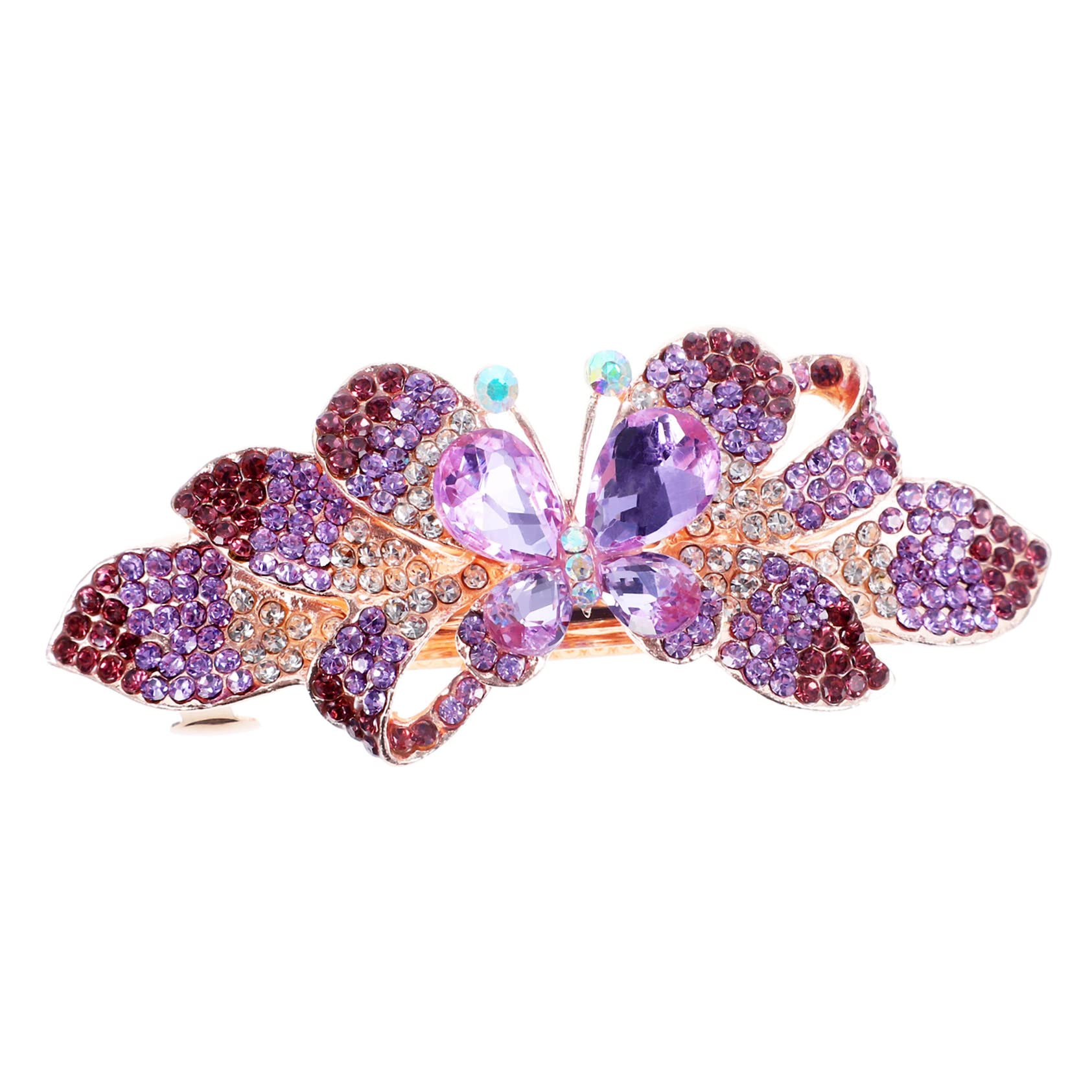 Sparkling Rhinestone Hair Clips for Women - CAXUSD Metal Barrettes for All Hair Types | Party & Wedding Accessories