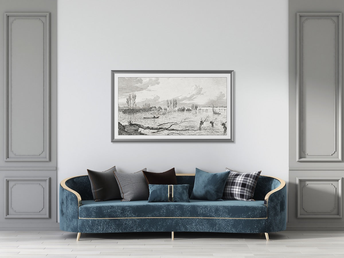 Premium Graphite Alloy Prismatic Bezel for Samsung Frame TV - Modern Slim Design for Living Room & Bedroom Wall Mounting