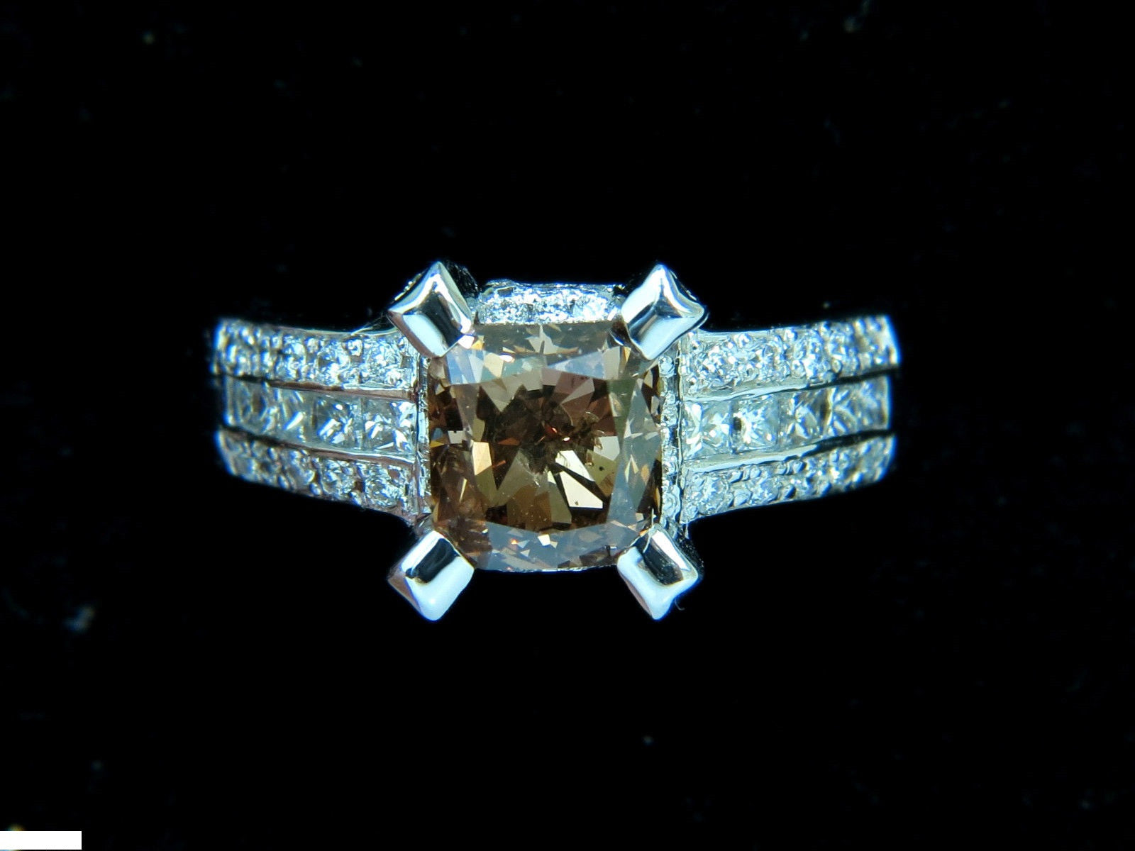 2.76CT GIA Certified Natural Fancy Orange Brown Diamond Ring - 14KT Gold G/VS Clarity - Elegant Jewelry for Weddings, Anniversaries & Special Occasions