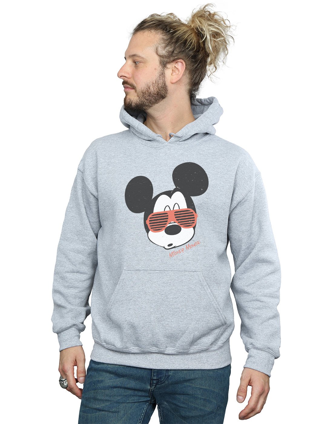 Disney Mickey Mouse Hoodie with Sunglasses for Men - Casual Wear, Cosplay, and Theme Park Outfits