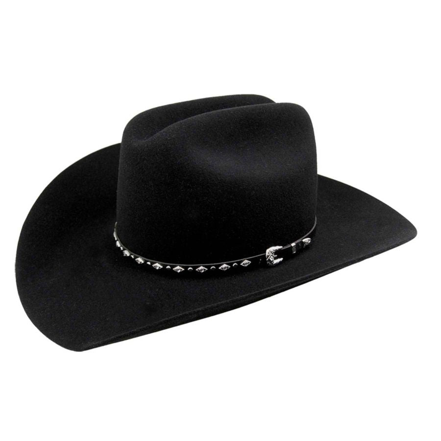 Bailey Western Night Rider 4X Cowboy Hat for Men - Genuine Felt Cowboy Hat with 4X Brim - Perfect for Rodeo, Country Music Festivals & Western Style Outfits
