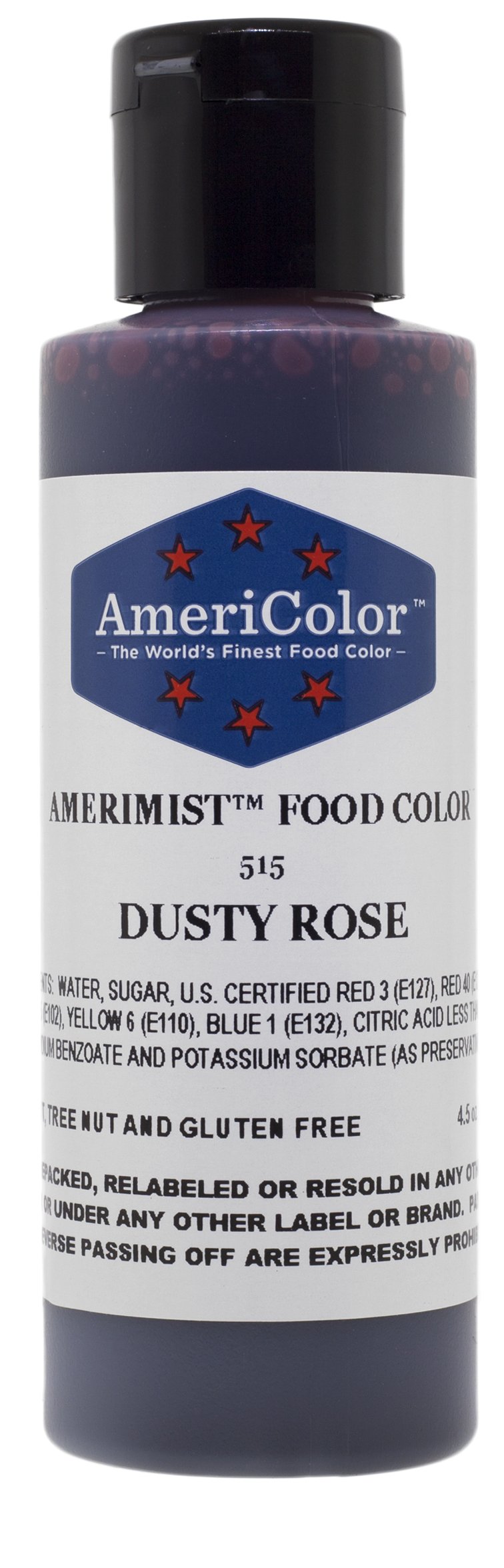 AmeriColor AmeriMist Dusty Rose Airbrush Food Color - 4.5 oz Bottle for Cake Decorating, Cookie Art & Edible Spray Painting | Professional Food Grade Airbrush Color