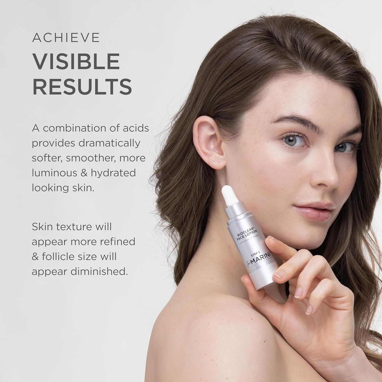 Jan Marini Skin Research Bioclear Face Lotion - Glycolic, Salicylic & Azelaic Acid Daily Moisturizer for Oily & Combination Skin - Dark Spot Treatment - 1 fl oz - Perfect for Morning & Night Skincare Routine