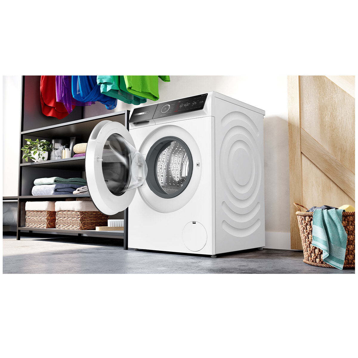 Bosch Series 8 10kg Front Load Washing Machine WGB25600AU - Energy Efficient, Quiet Operation for Large Families & Laundry Rooms | Perfect for Apartments, Homes & Shared Spaces
