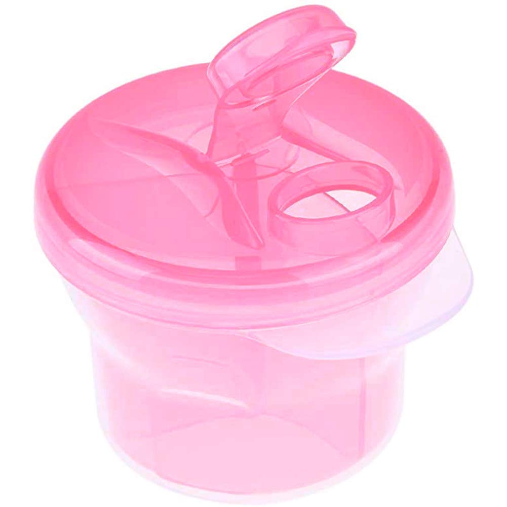 Nicejoy Baby Formula Dispenser - Portable Milk Powder Container for Travel, Food Storage Box with Lid for Snacks & Baby Formula - Pink (Perfect for Outdoor, Camping & On-the-Go Feeding)
