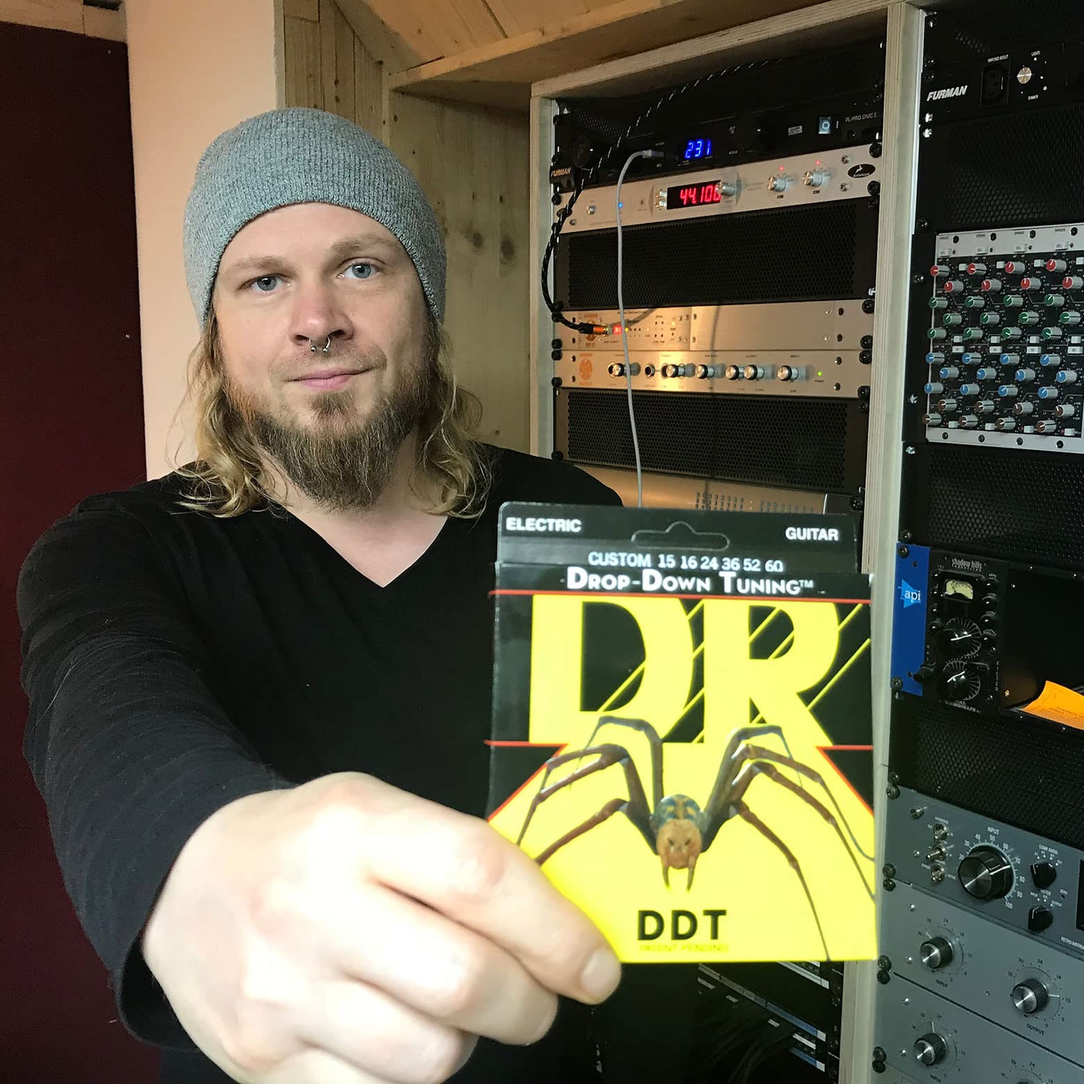 DR Handmade Strings DR DDT Drop Down Tuning 7 String Heavy Gauge Electric Guitar Strings (DDT7-11) - Perfect for Metal, Rock & Extended Range Playing