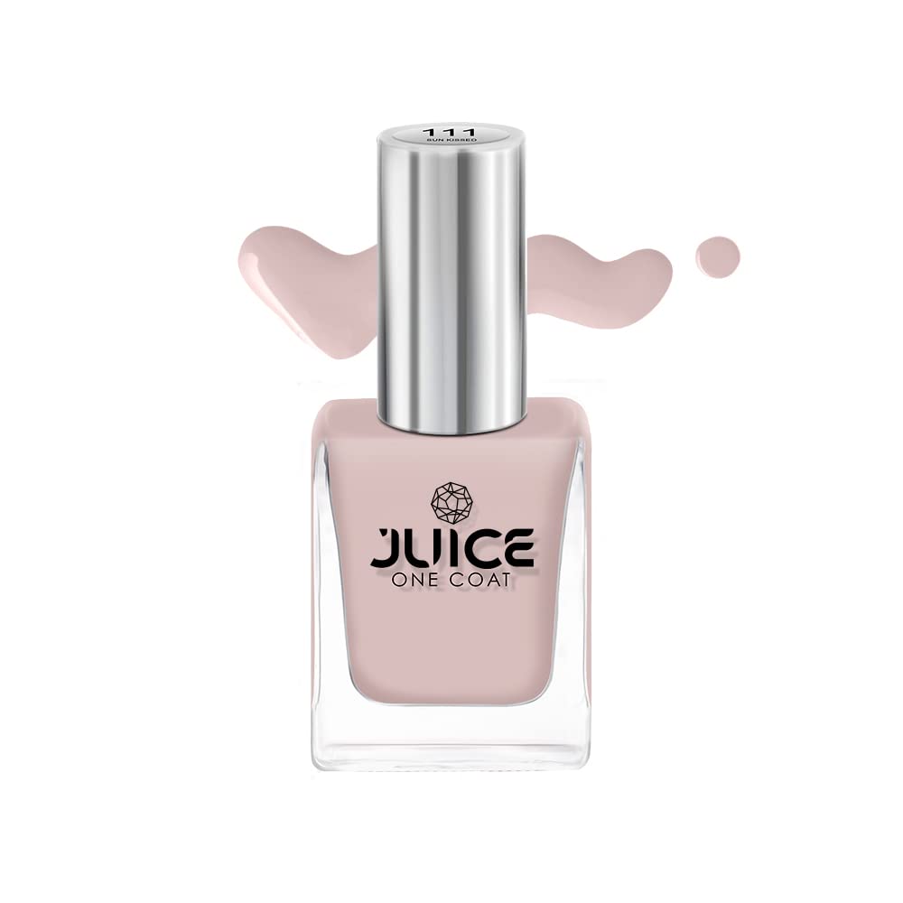 JUICE One Coat Nail Polish Combo No.27 Nude Collection - High Gloss, Chip Resistant, Quick Dry Gel Effect Nail Polish Set (Sun Kissed/Dusty Coral/Camel GLOSS, 11ml Each) - Perfect for Salon, Home Manicures & Everyday Wear