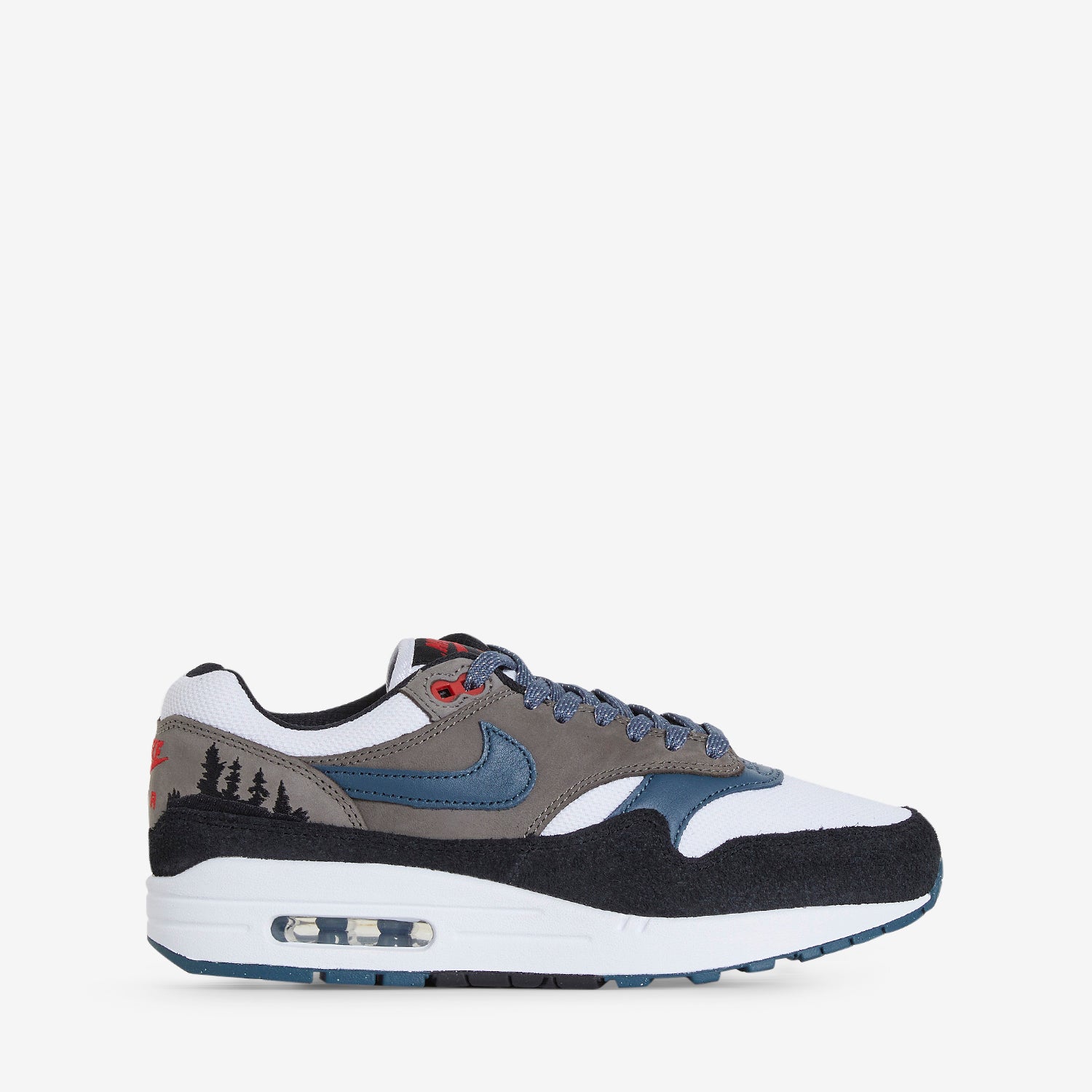 Nike Air Max 1 PRM Sneakers - White, Slate Blue, Black & Soft Grey Color Options | Comfortable Running Shoes for Men & Women | Perfect for Gym, Jogging & Casual Wear
