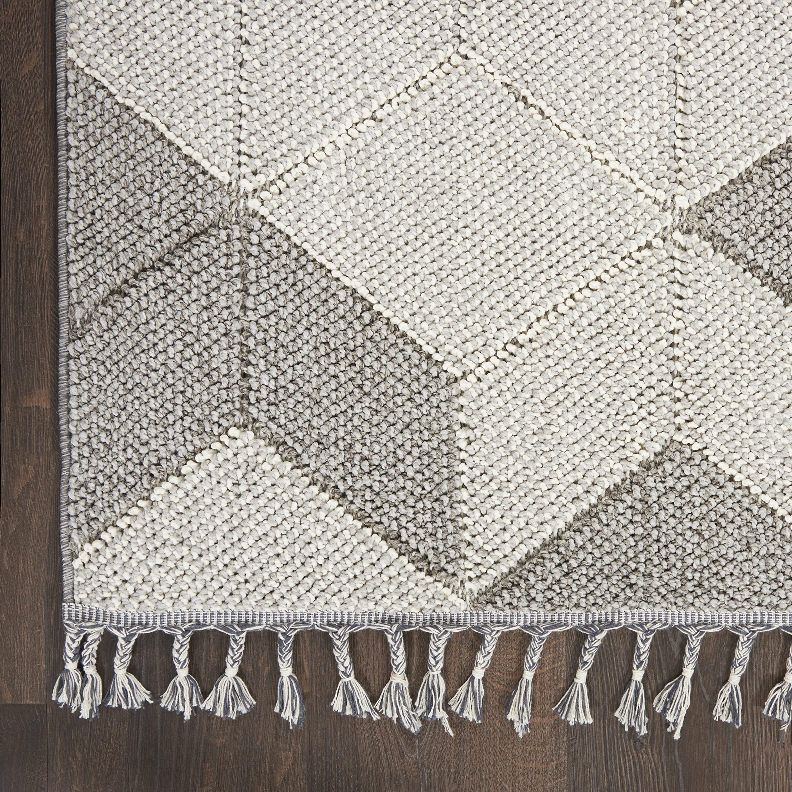 Nourison Elwood Grey/Slate 4' x 6'2