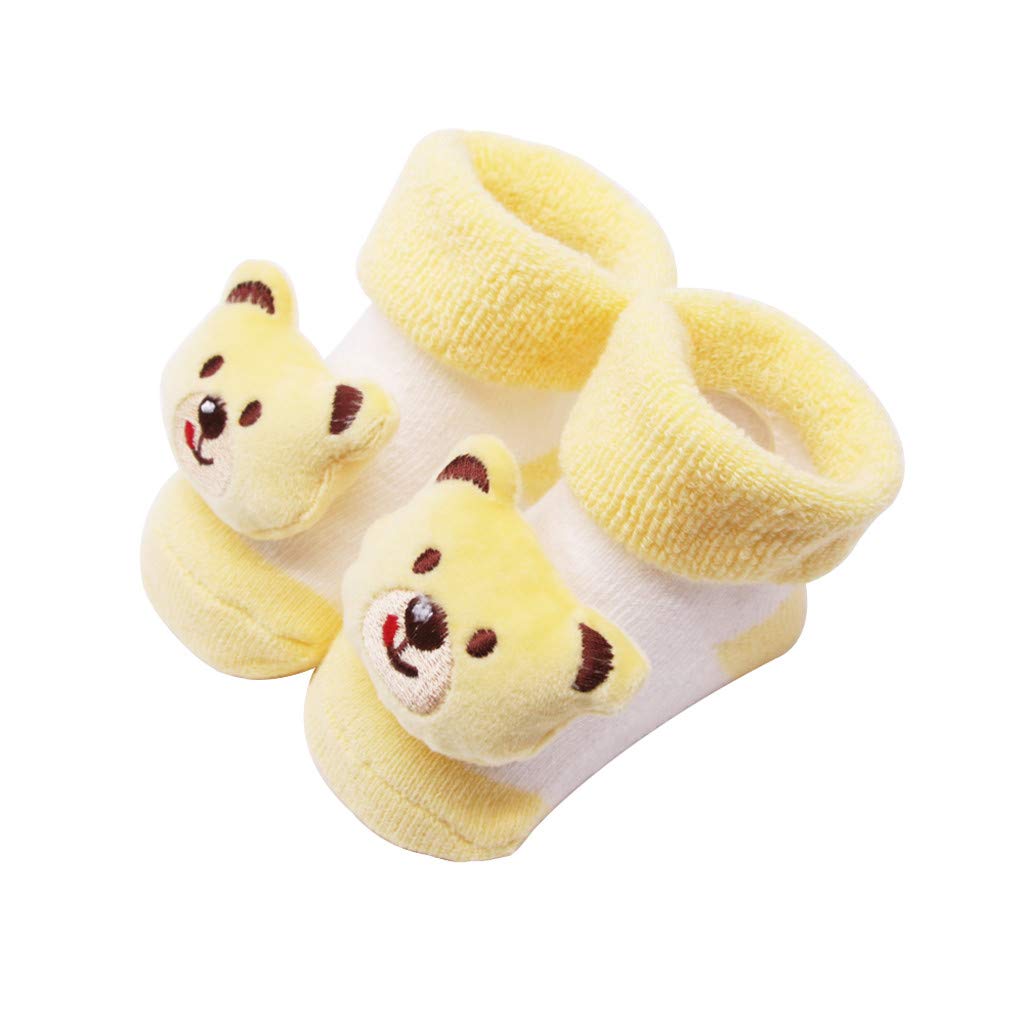 **Toddler Socks for Boys & Girls - Soft Cotton Baby Socks with Anti-Slip Grip, Cute Cartoon Designs (12-Pack) - Perfect for Playtime, Daycare & Everyday Comfort**