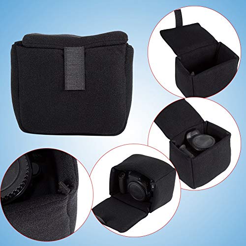 Best DSLR Camera Bag Insert Pad - Shockproof & Protective Camera Case Accessory for DSLR/SLR Cameras - Soft Velvet Lining, Compact & Lightweight (Black) - Perfect for Travel, Photography & Outdoor Shooting