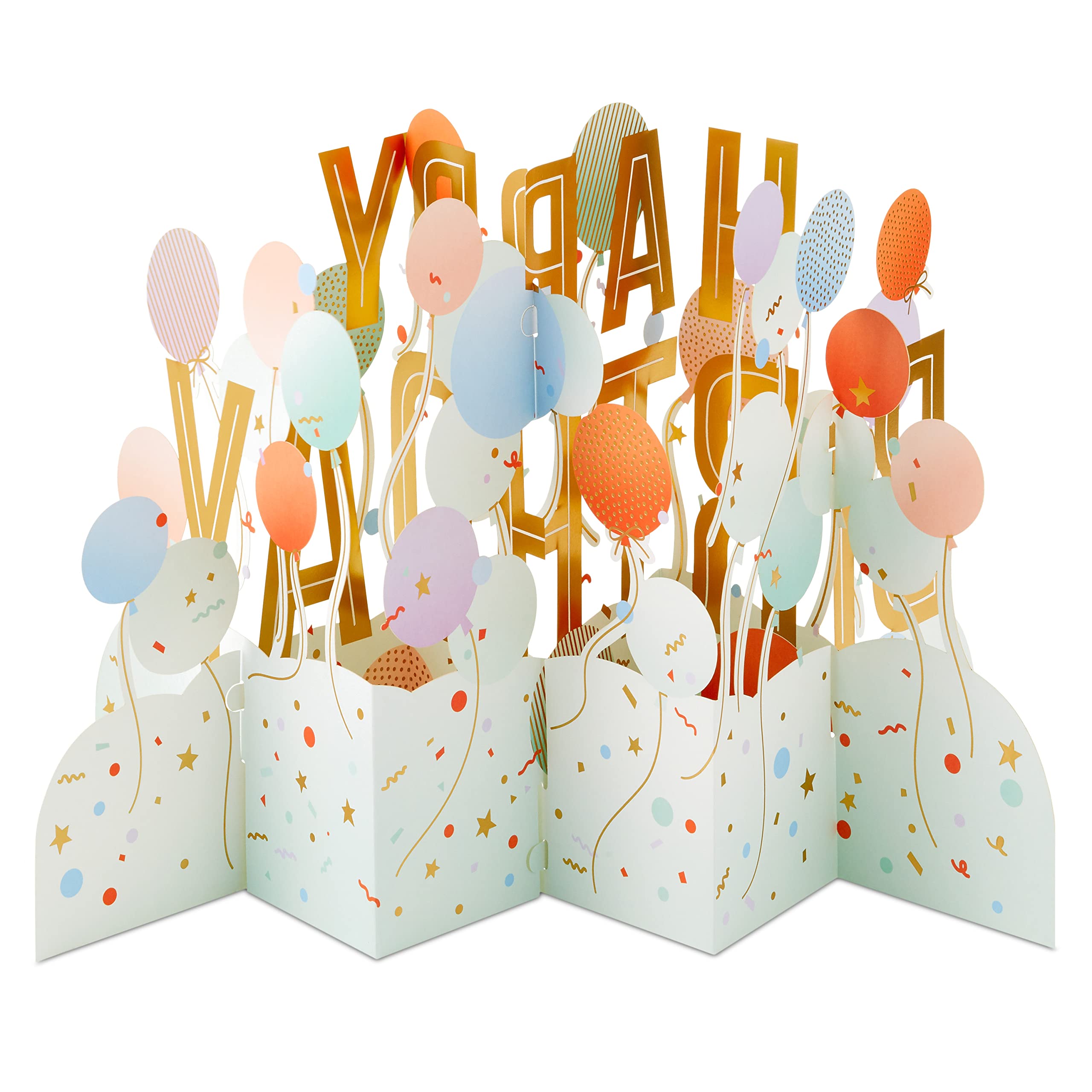 Hallmark Paper Wonder Pop Up Jumbo Birthday Card - Accordion Fold Greeting Card with 3D Design | Perfect for Birthday Parties, Celebrations & Special Occasions