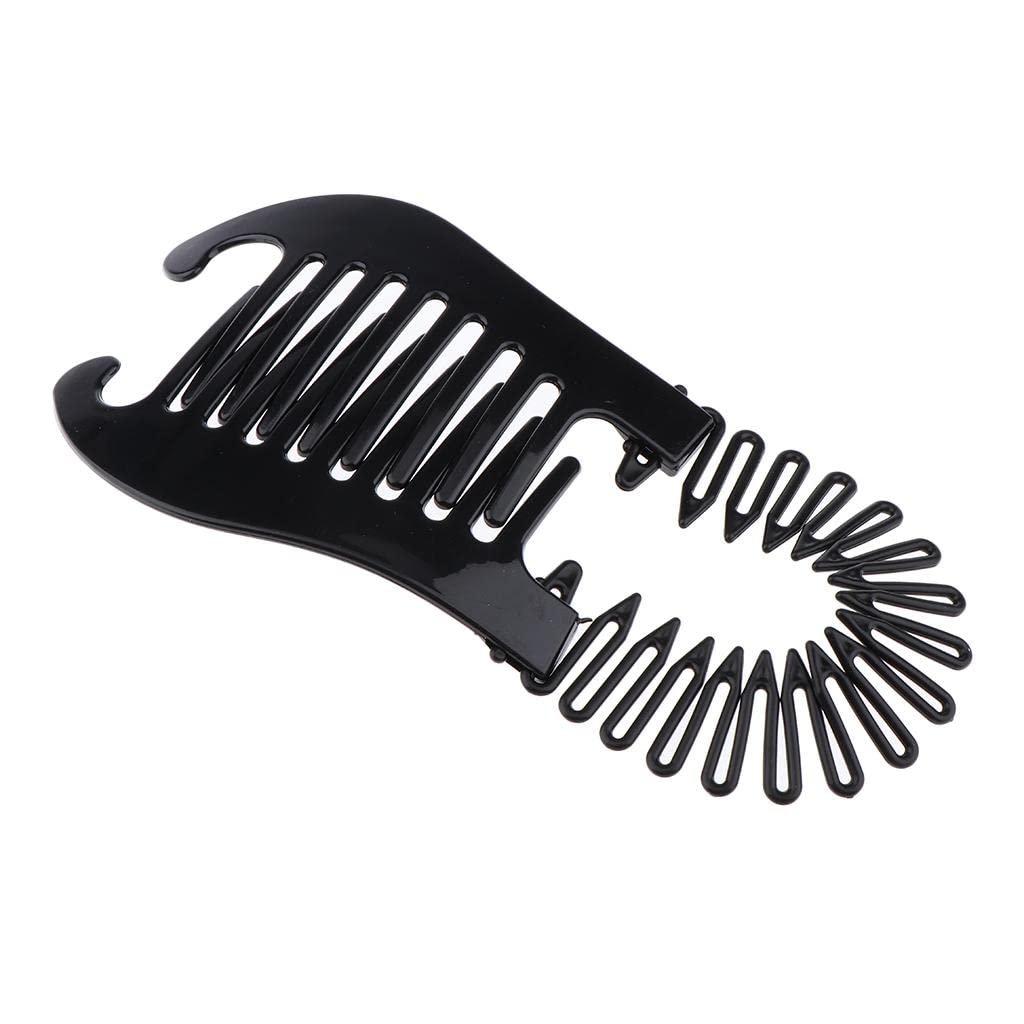 LOSA 3-Piece Hair Styling Clip Set - Bun Donut, Twist & Ponytail Maker Accessories (Black) - Perfect for Updos, Braids & Everyday Hairstyles