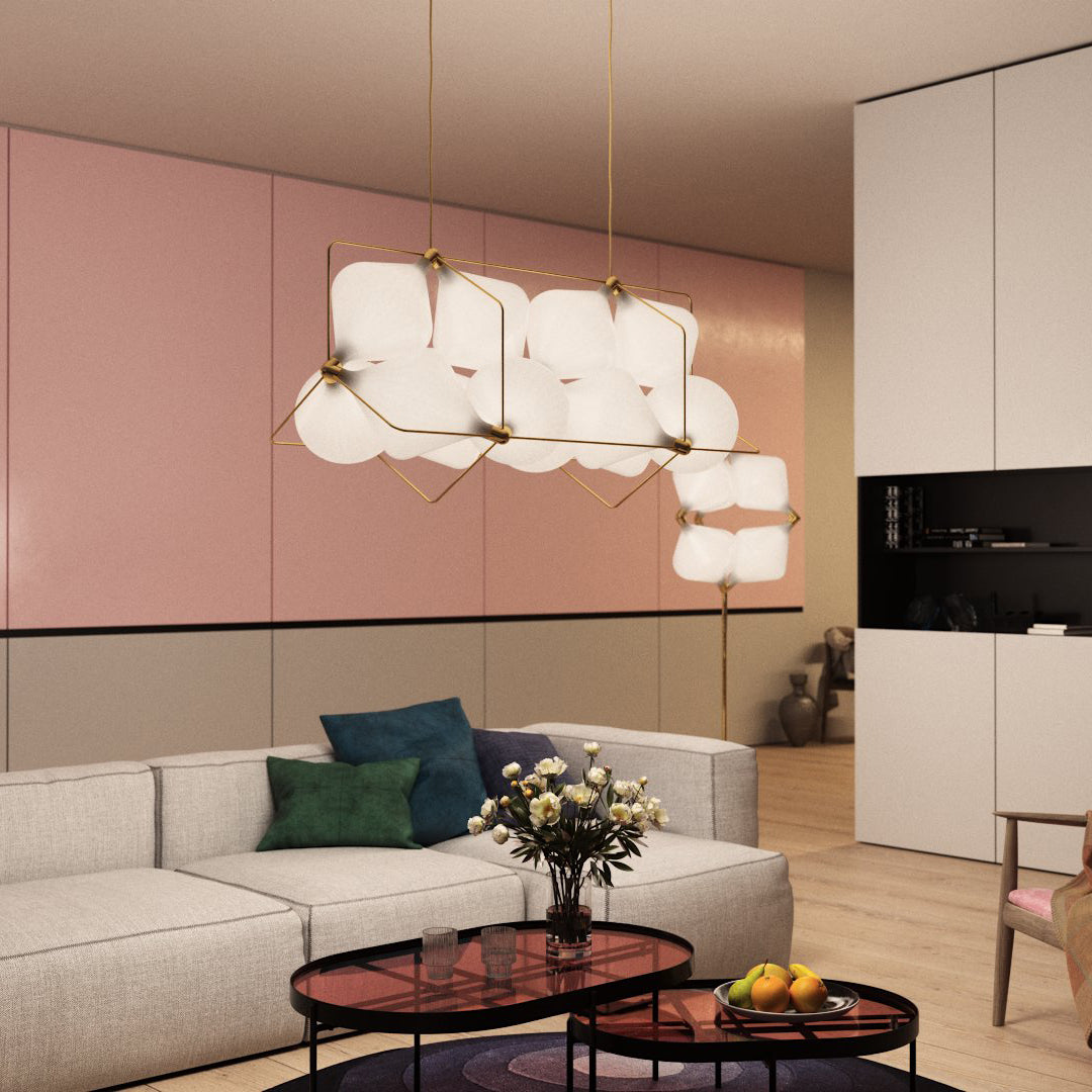 Stylish Clover Pendant Lamp - Modern 4-Leaf Clover Design Ceiling Light Fixture for Kitchen Island, Dining Room & Bedroom Decor