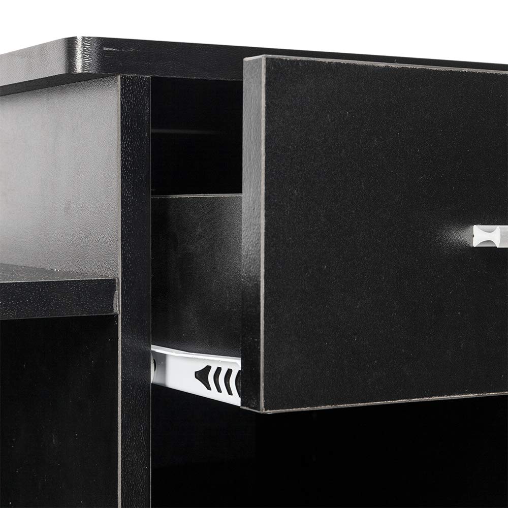 Ergonomic Computer Desk with Storage Drawers - Home Office & Study Writing Desk for PC, Laptop - Perfect for Small Spaces & Remote Work