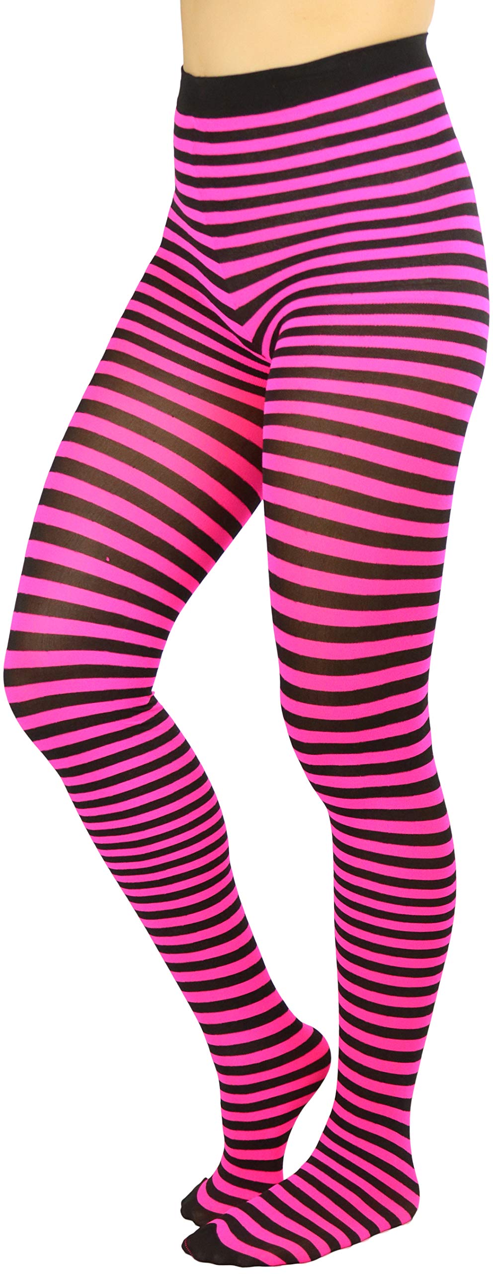 Stylish Women's Striped Tights - Fashionable & Comfortable Leggings for Everyday Wear, Office, or Casual Outfits