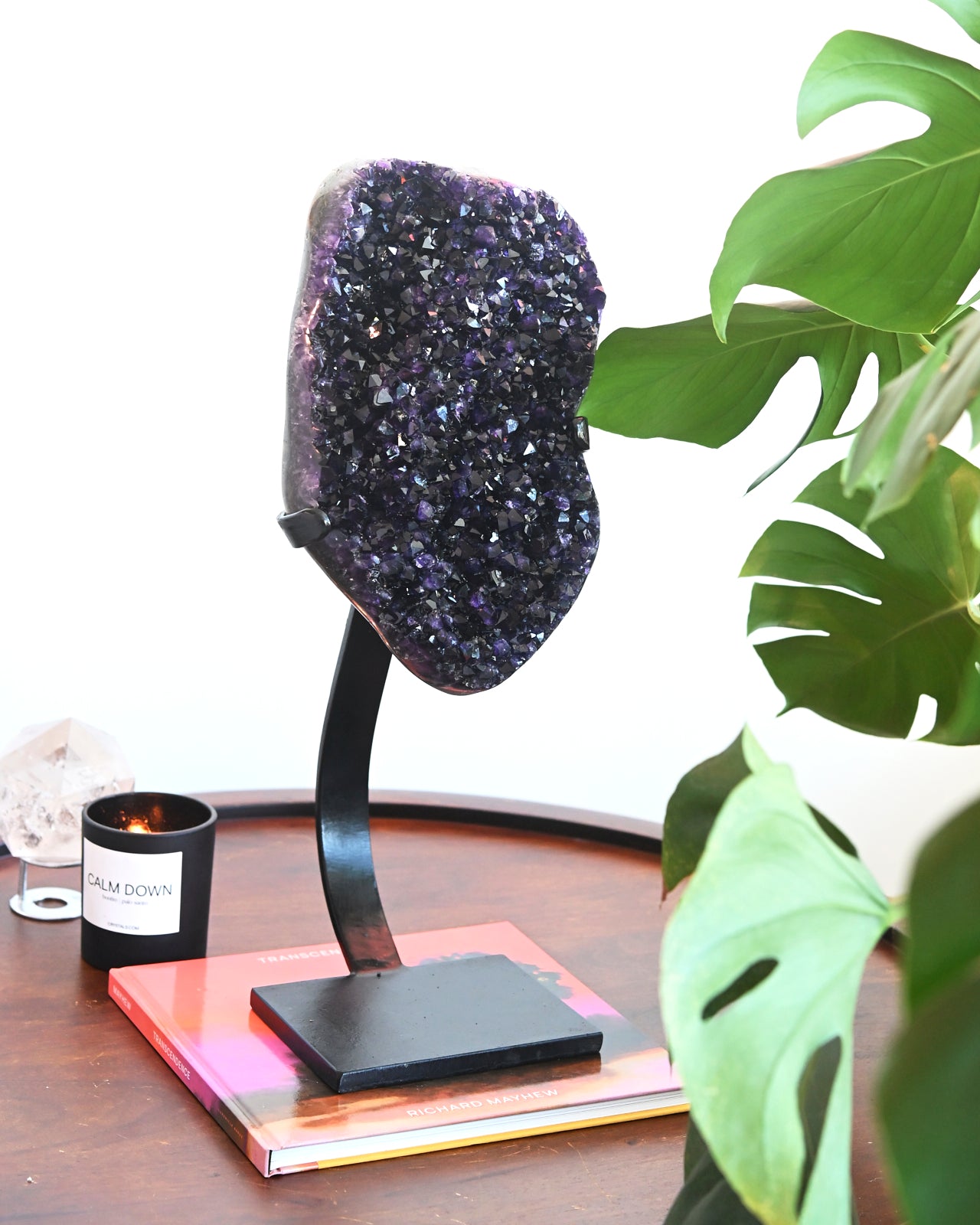 20lb Natural Amethyst Crystal Cluster - Large Uruguay Geode for Home Decor, Meditation & Healing - Perfect for Living Room, Office or Spiritual Space